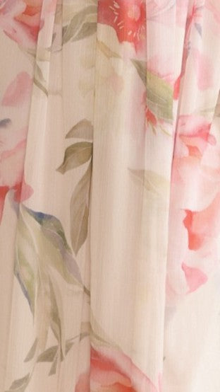 Sadira Maxi Dress - Pink/Green Floral