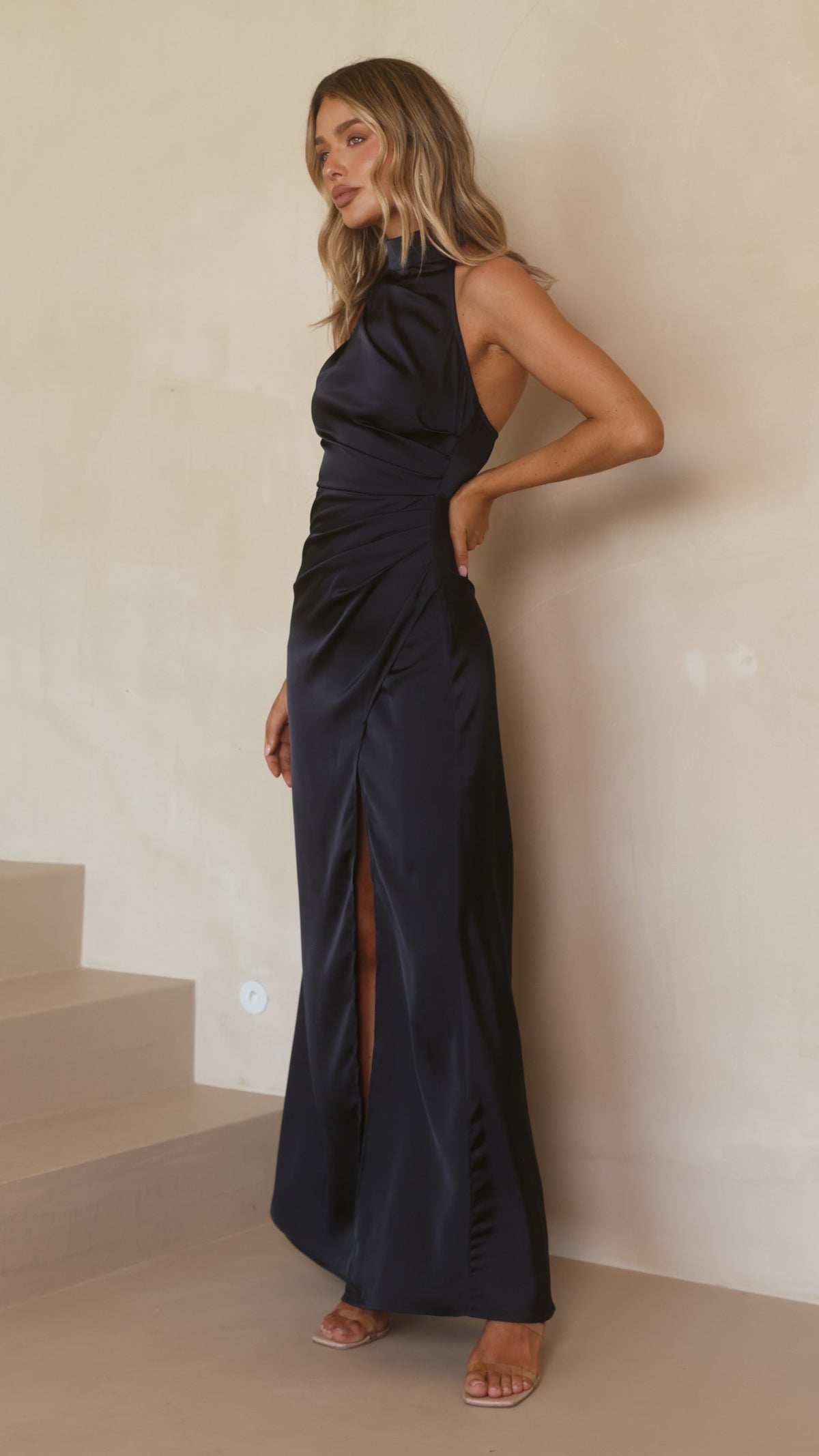 Cara Maxi Dress - Navy - Billy J