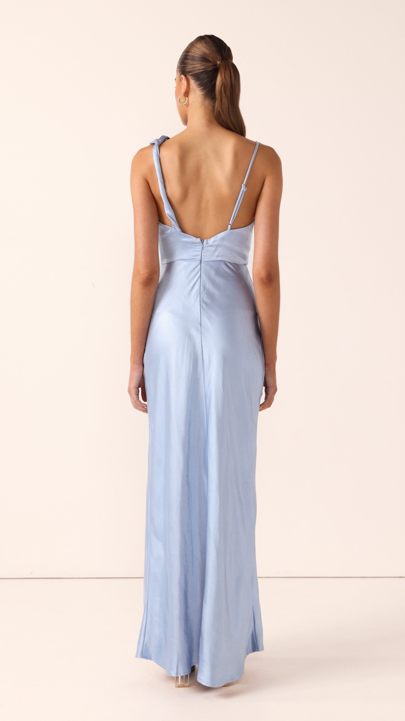 Iris Asymmetrical Maxi Dress - Blue - Billy J