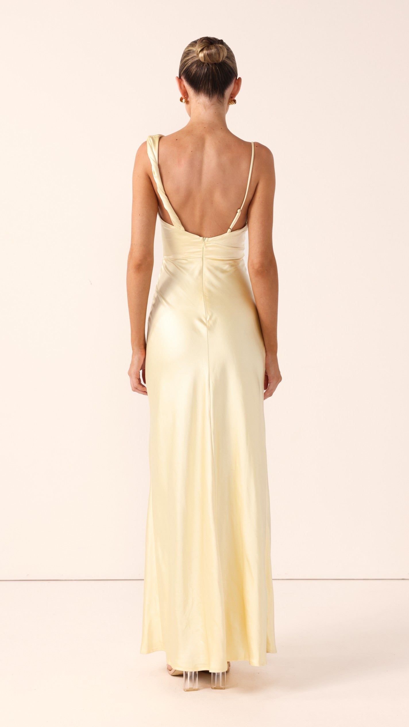 Iris Asymmetrical Maxi Dress - Yellow - Billy J