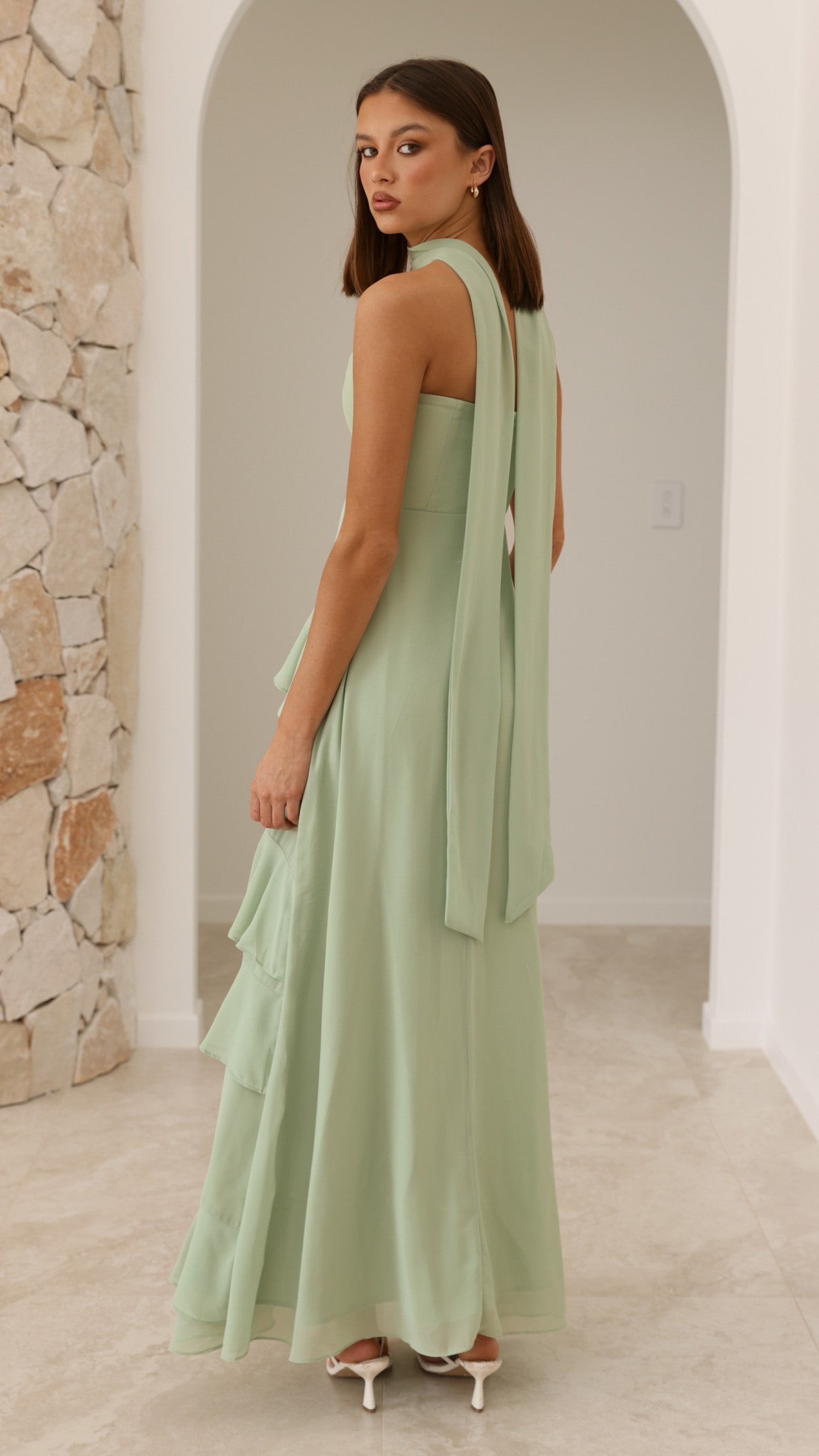 Flora Maxi Dress - Sage - Billy J