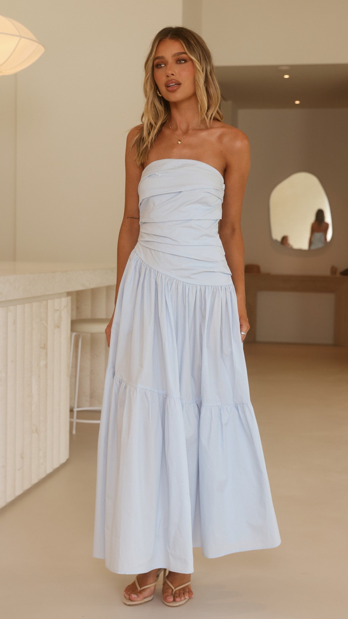 Nia Maxi Dress - Blue
