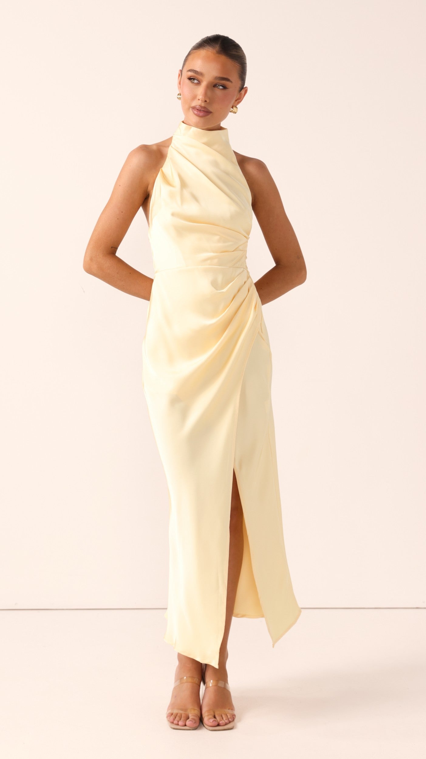 Kendall Maxi Dress - Lemon - Billy J