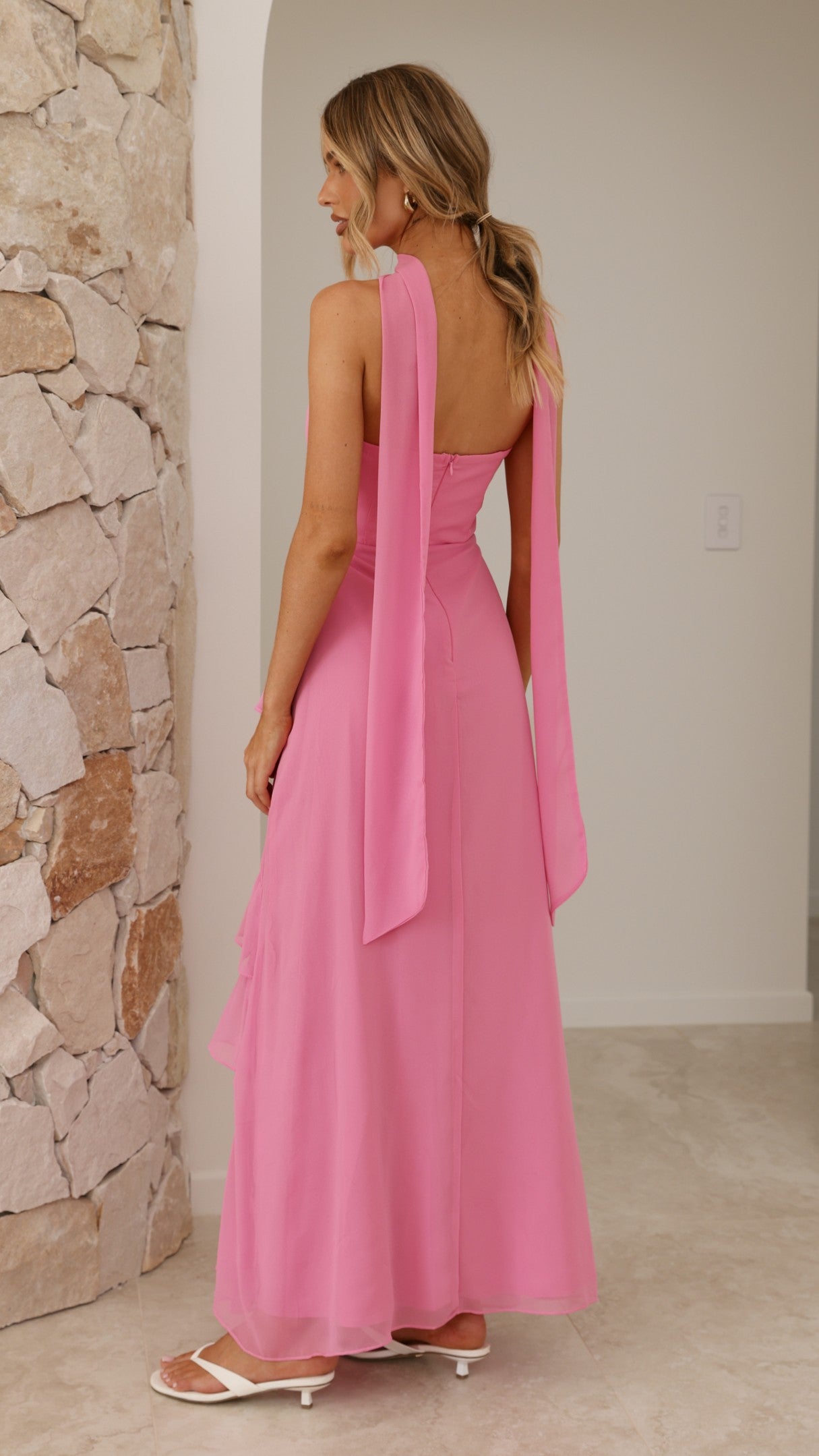 Flora Maxi Dress - Pink - Billy J