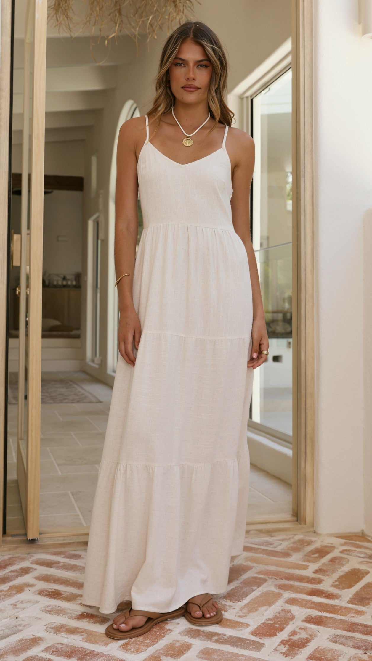 Shelley Maxi Dress - Natural - Billy J