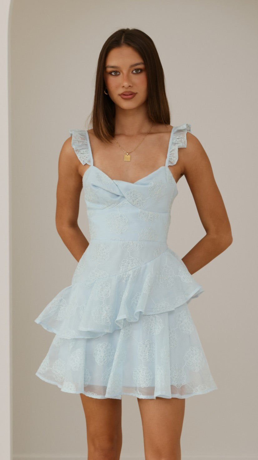 Lila Mini Dress - Blue - Billy J