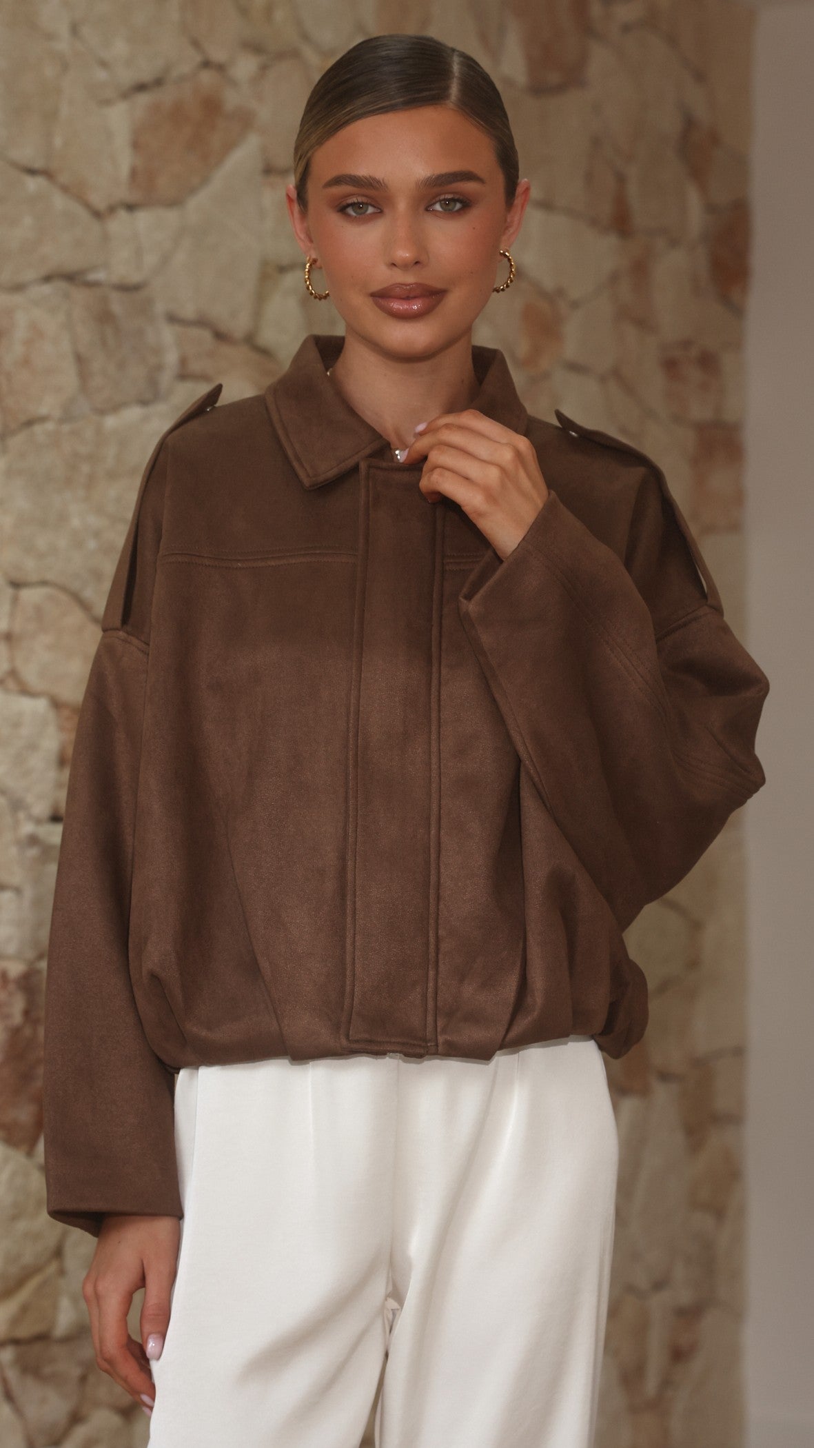Phoenix Bomber Jacket - Brown - Billy J