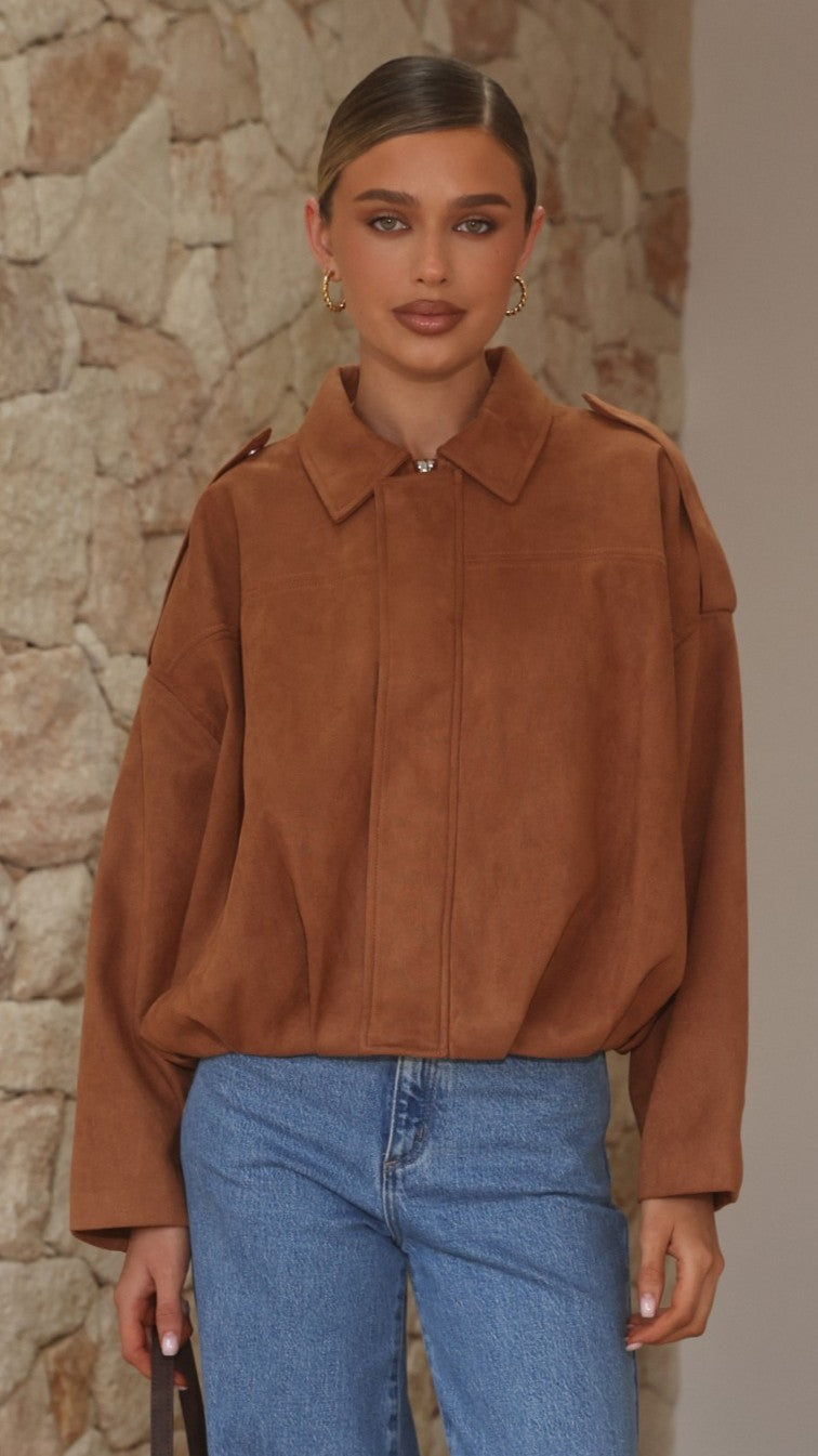 Phoenix Bomber Jacket - Tan - Billy J