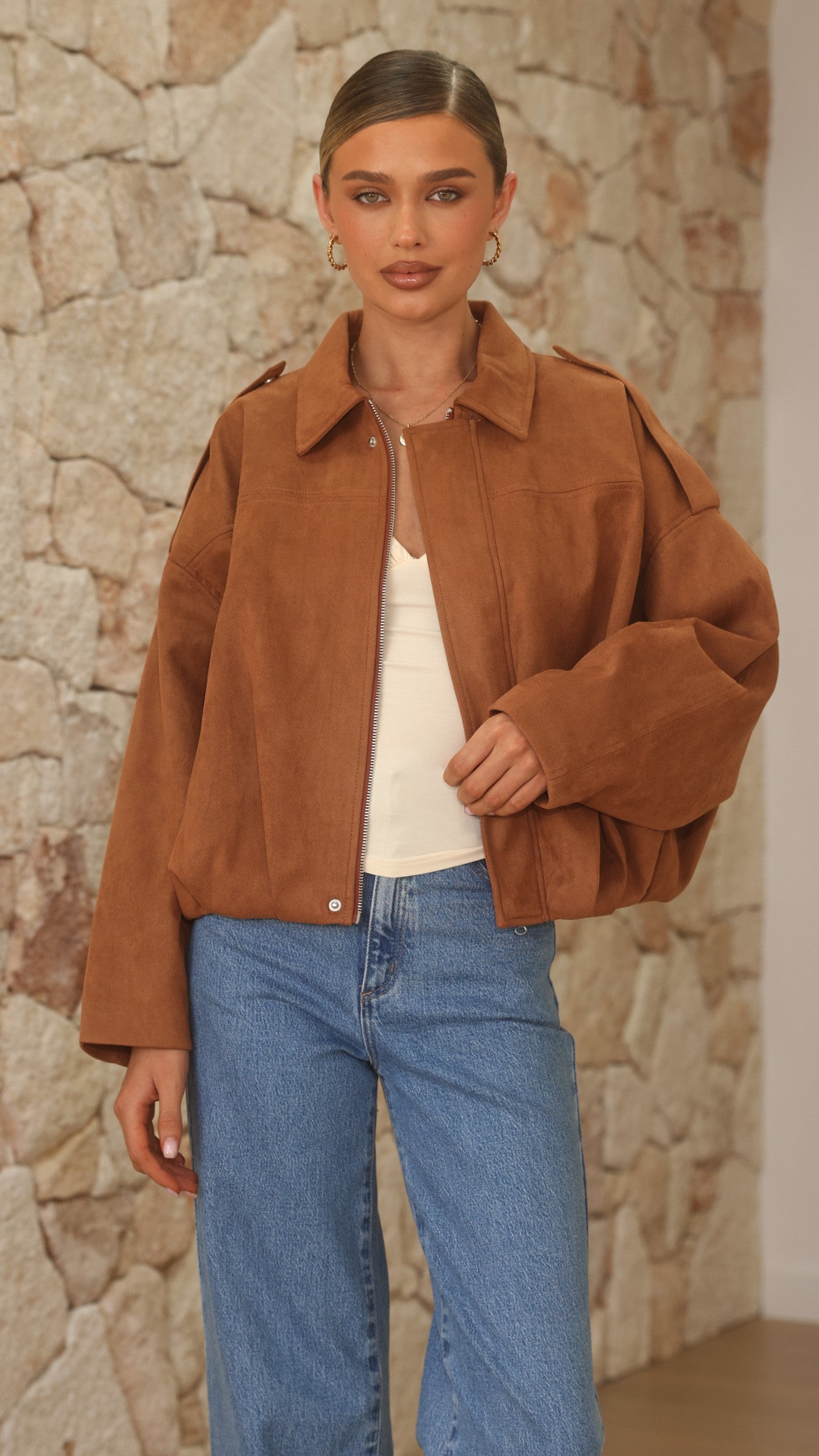 Phoenix Bomber Jacket - Tan - Billy J