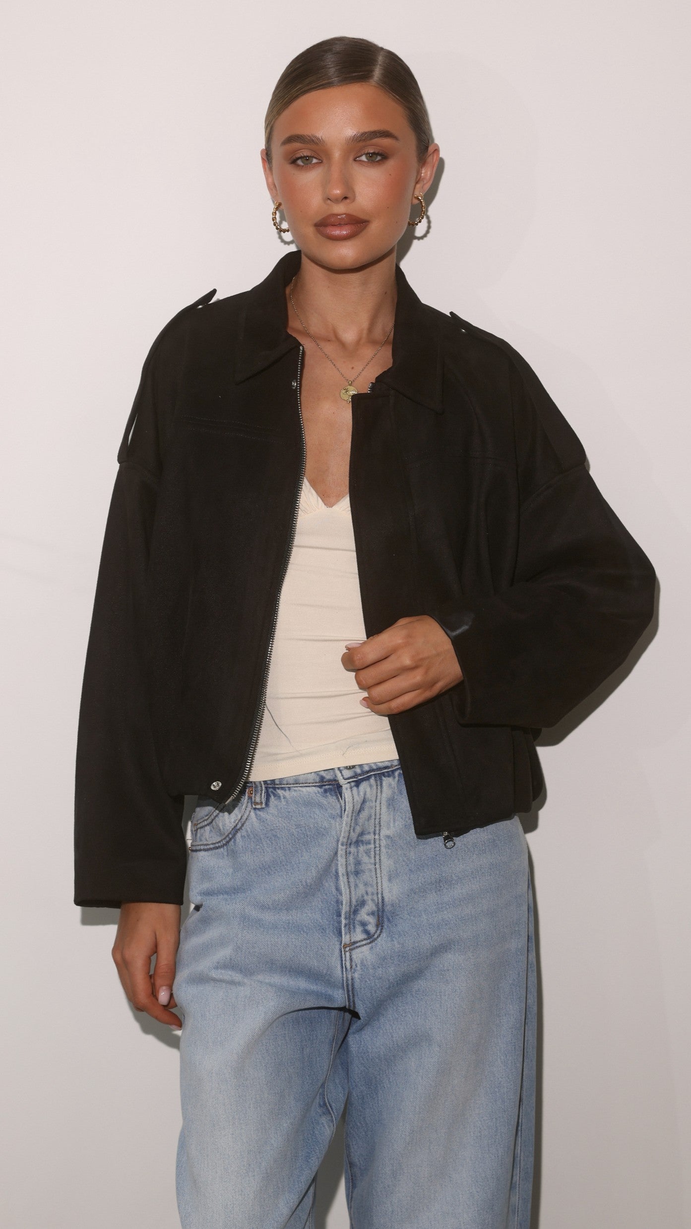 Phoenix Bomber Jacket - Black - Billy J