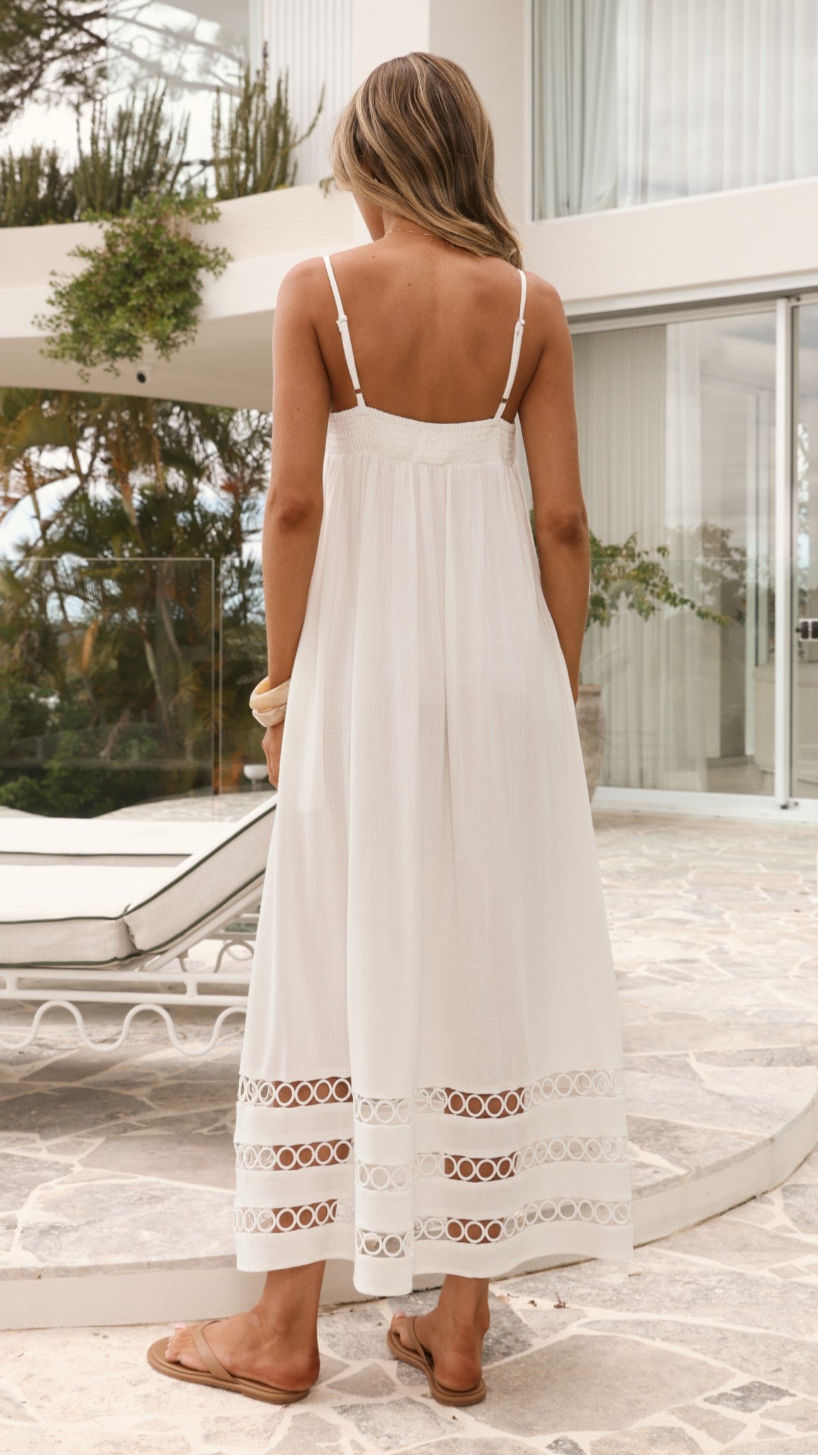 Claire Maxi Dress - White - Billy J