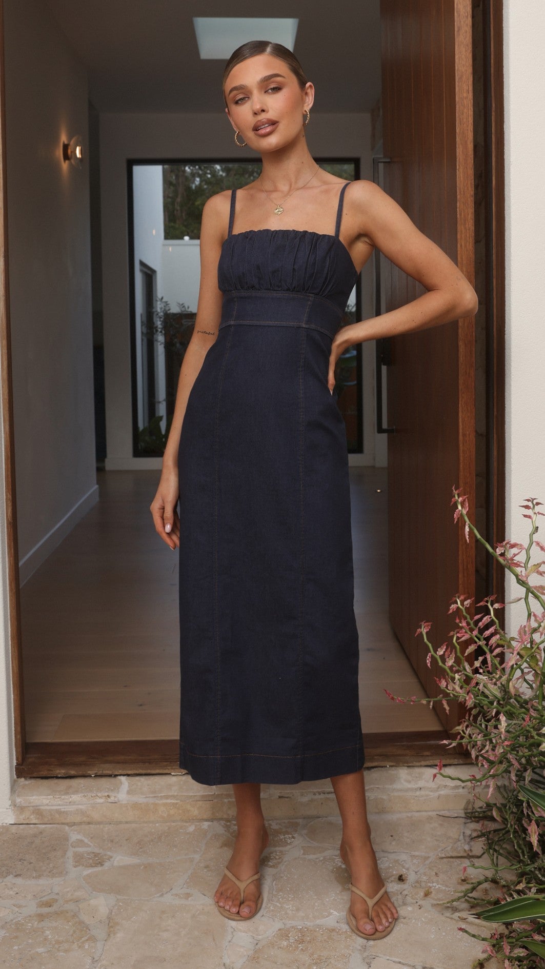 Kiara Maxi Dress - Indigo - Billy J