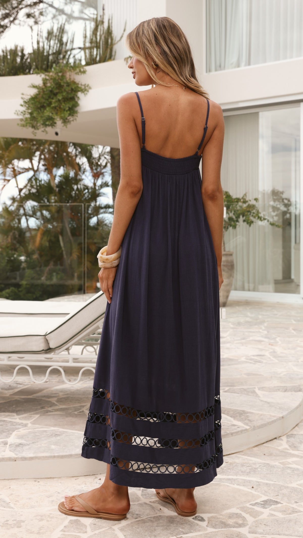 Claire Maxi Dress - Navy - Billy J