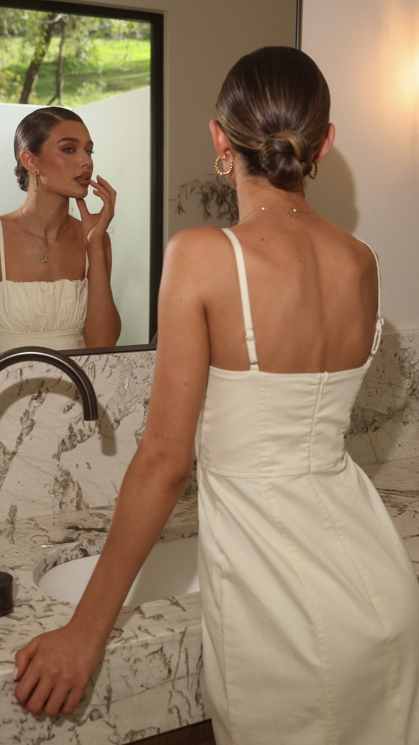 Kiara Maxi Dress - Cream - Billy J