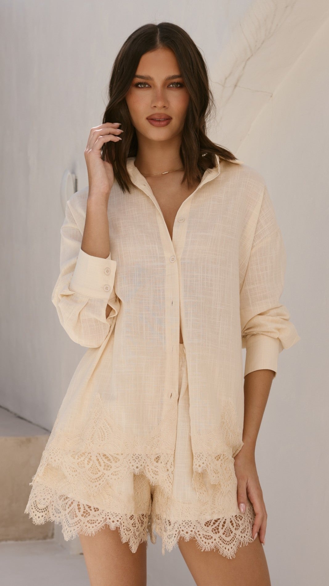 Aria Top and Shorts Set - Butter - Billy J