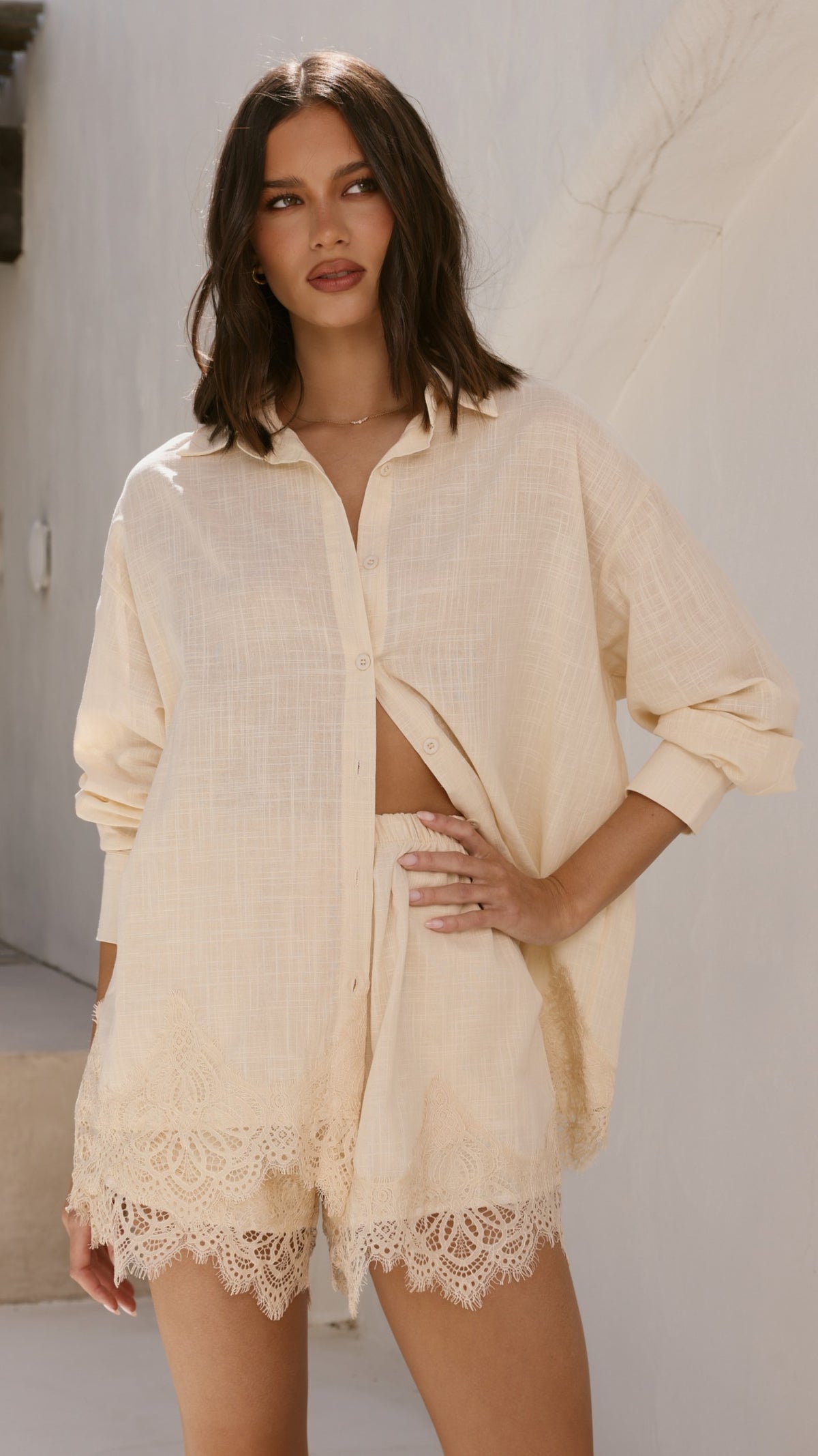 Aria Top and Shorts Set - Butter - Billy J