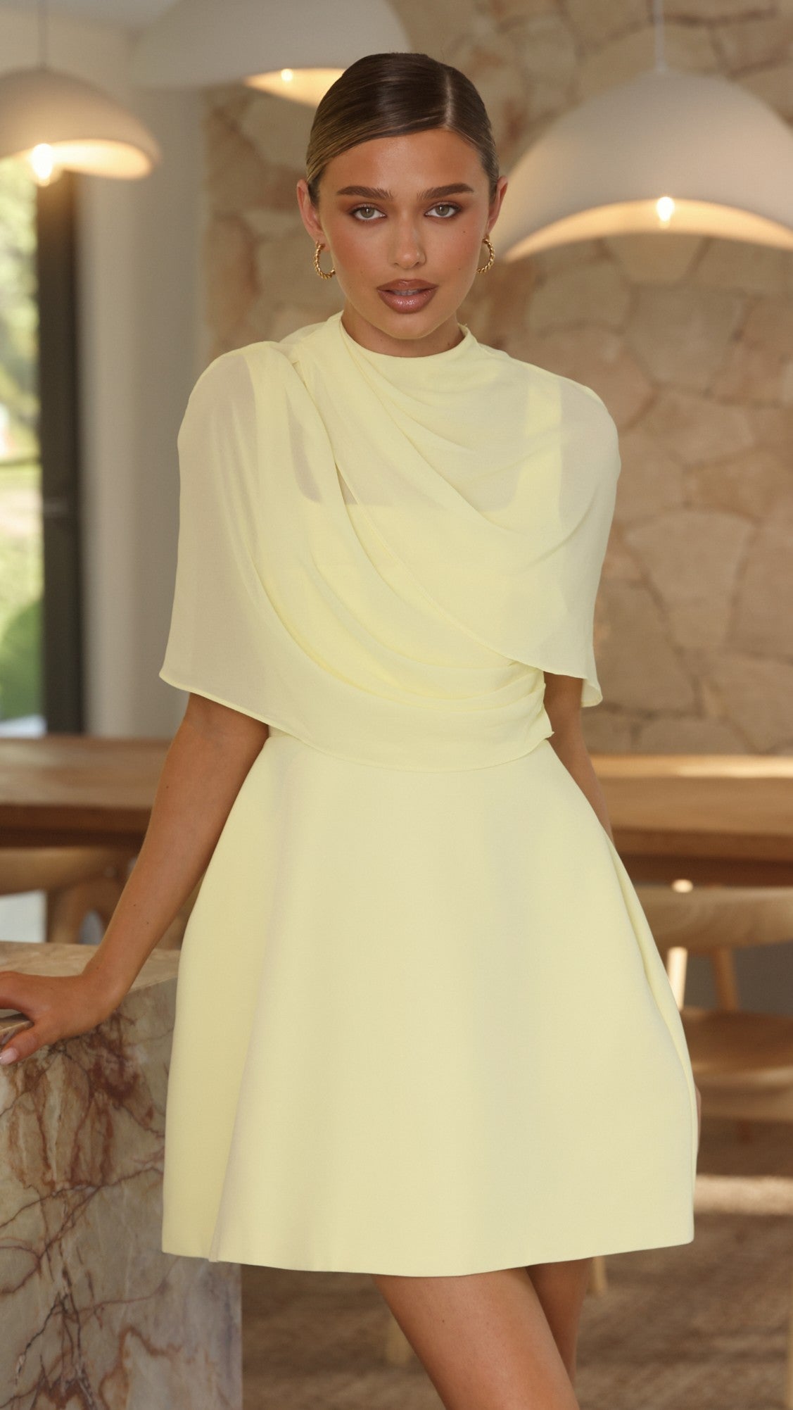 Zahni Mini Dress - Yellow - Billy J