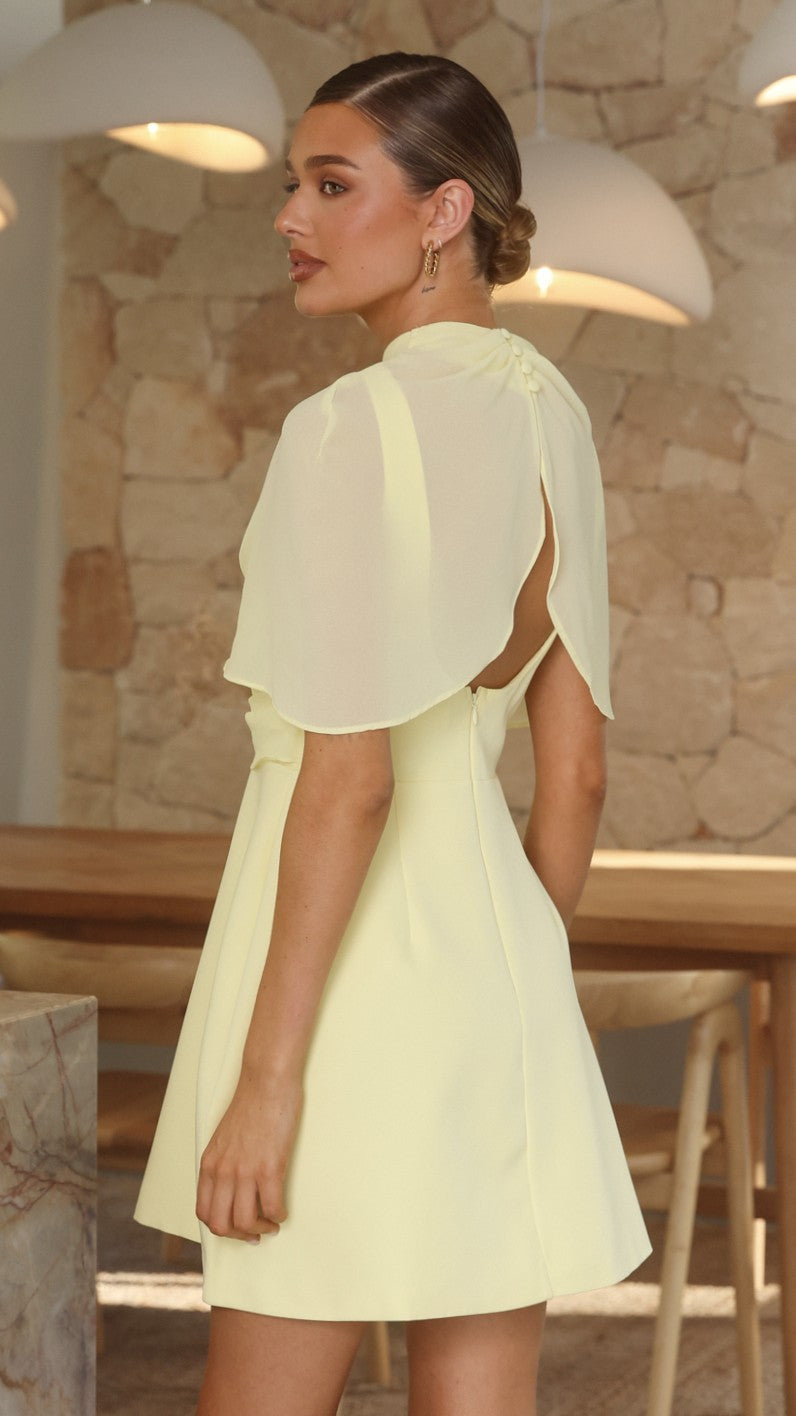 Zahni Mini Dress - Yellow - Billy J