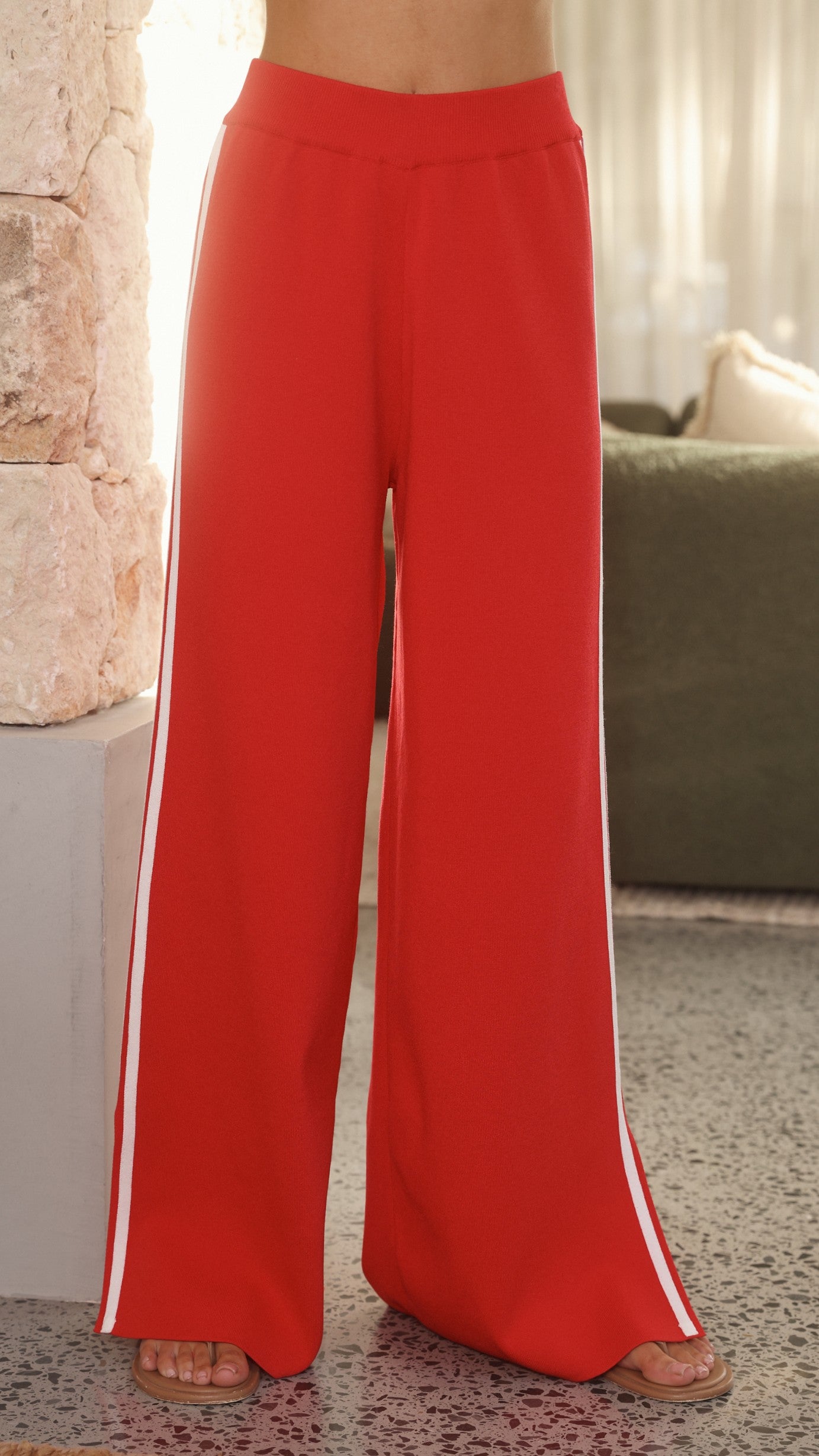Jaysha Pants - Red/White - Billy J