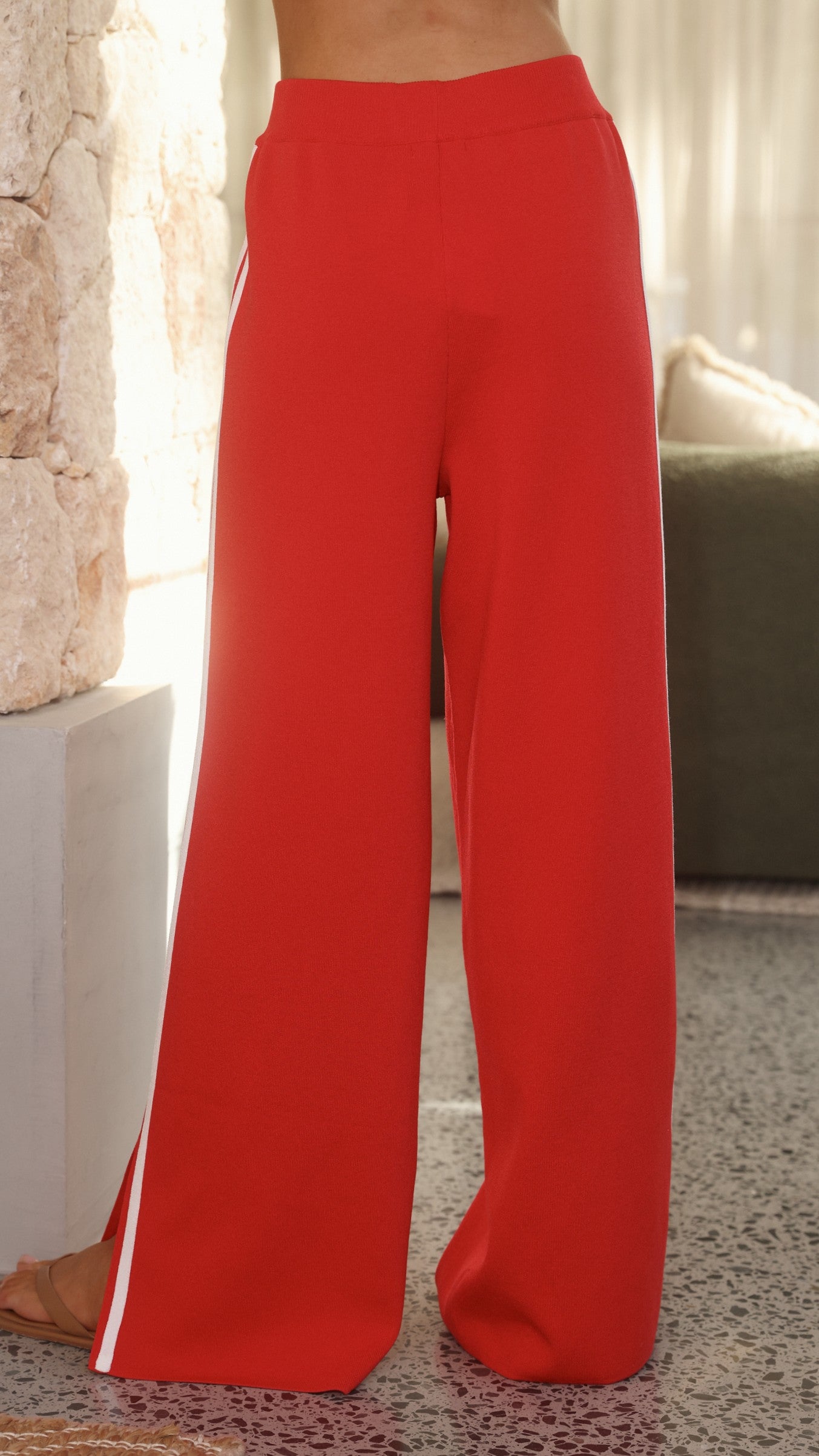Jaysha Pants - Red/White - Billy J
