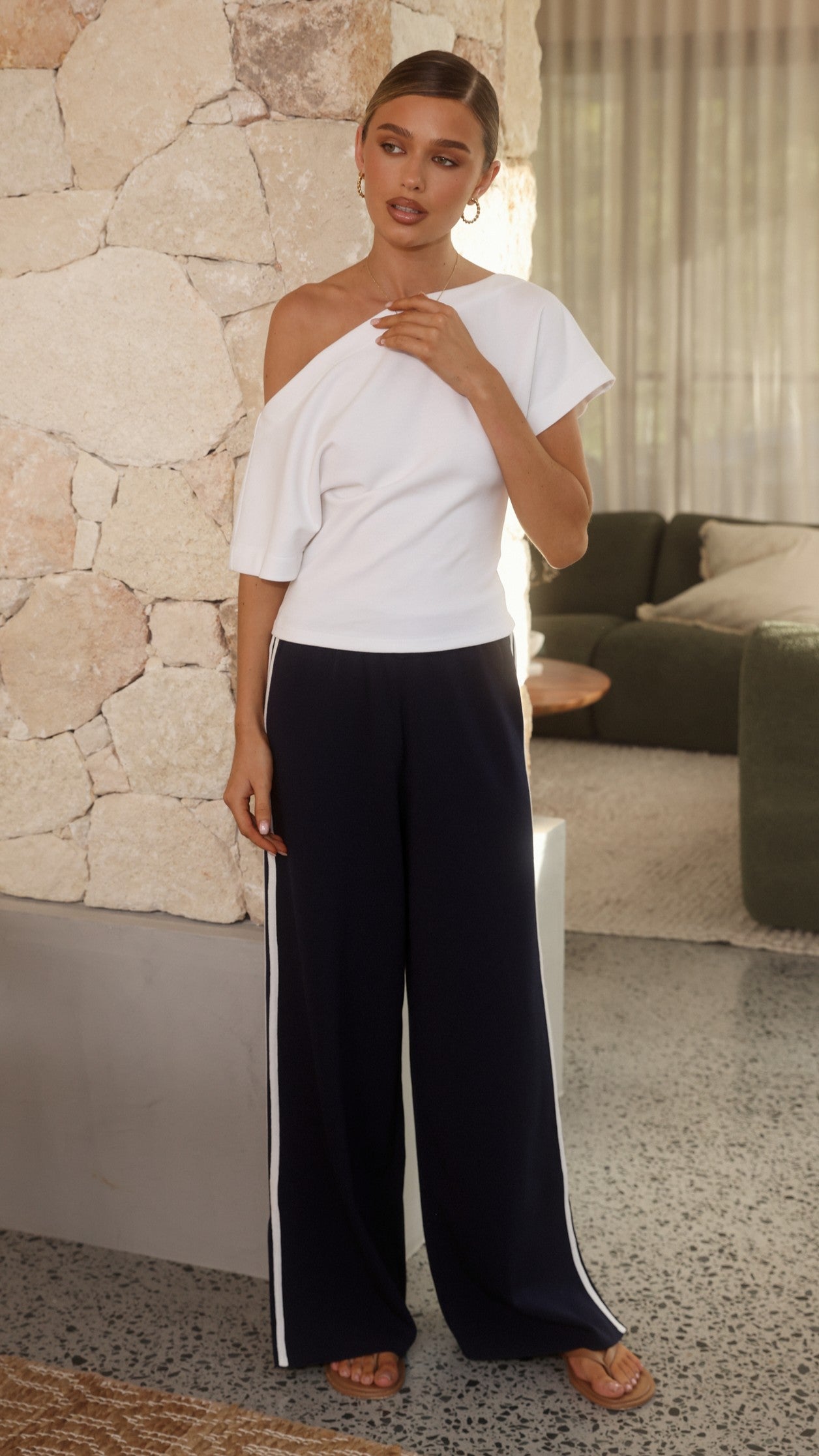 Jaysha Pants - Navy/White - Billy J