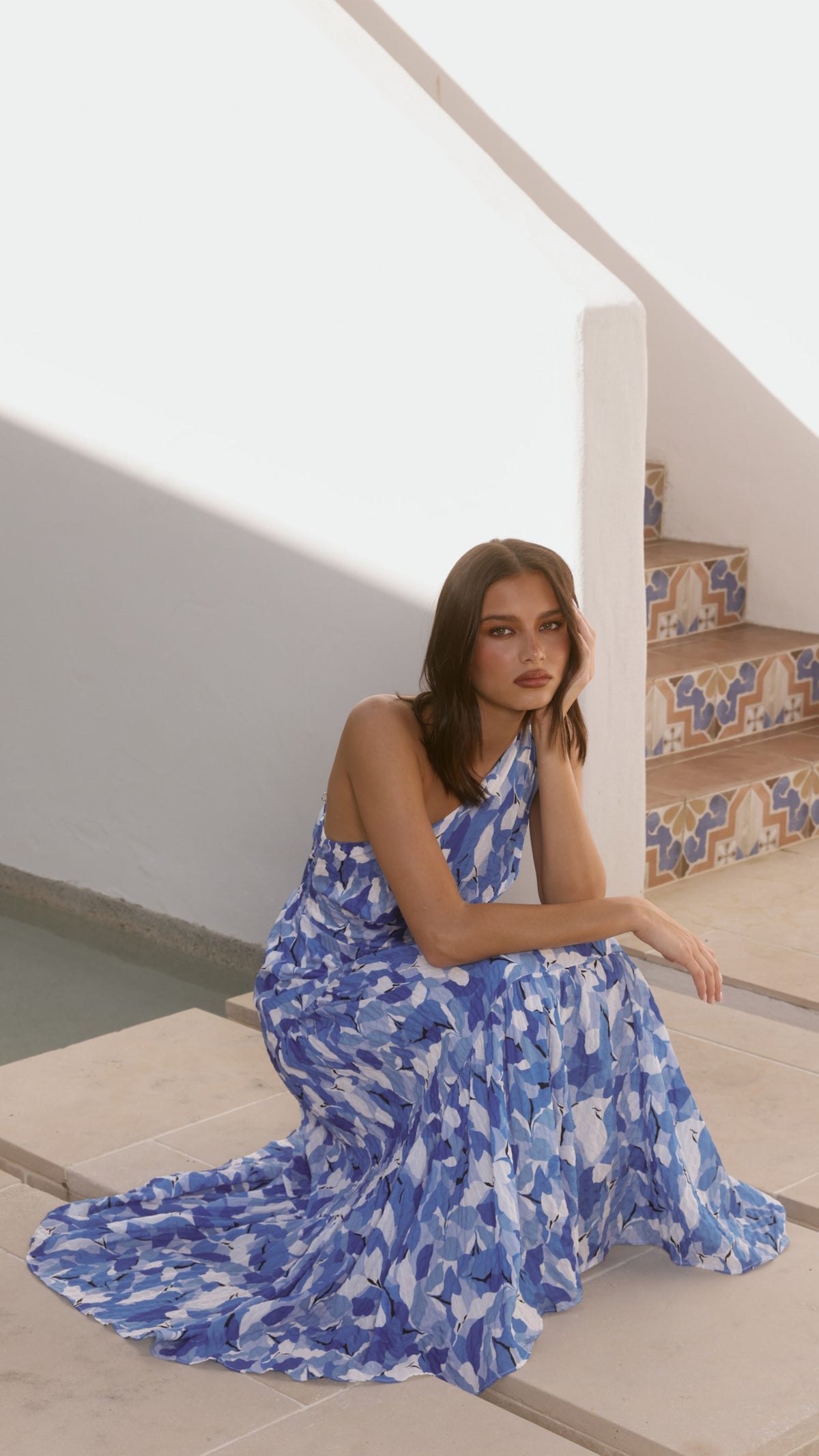 Jayma Maxi Dress - Blue Floral - Billy J