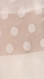 Rubi Semi Sheer Top - White Spot