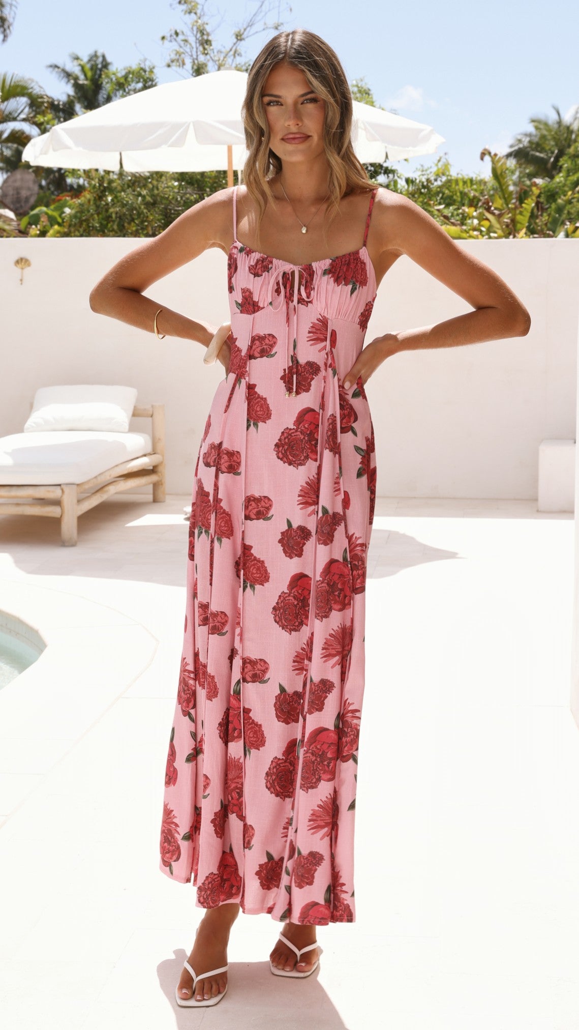 Millie Maxi Dress - Dahlia Rouge - Billy J