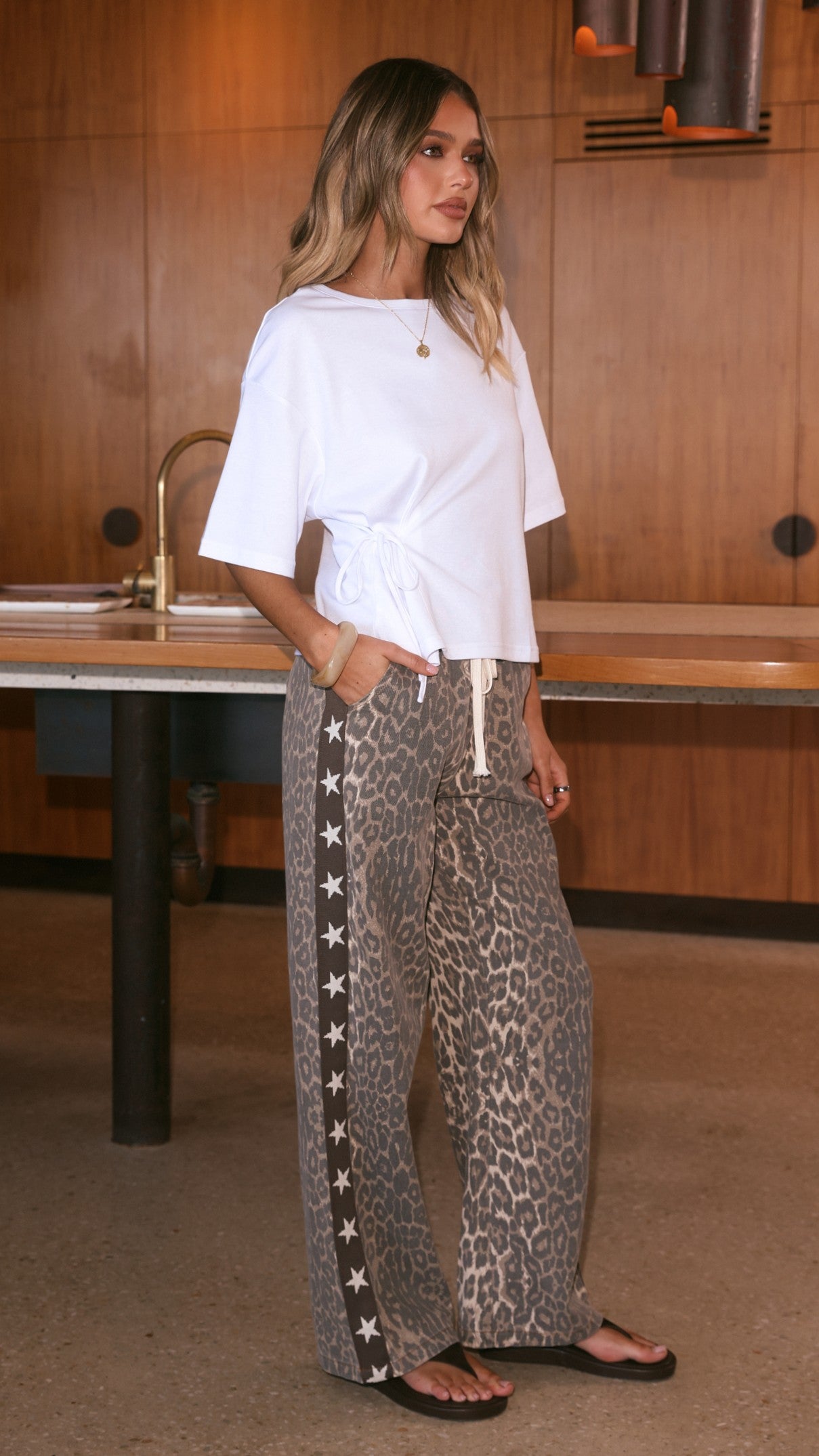 Vox Pants - Leopard and Star Print - Billy J