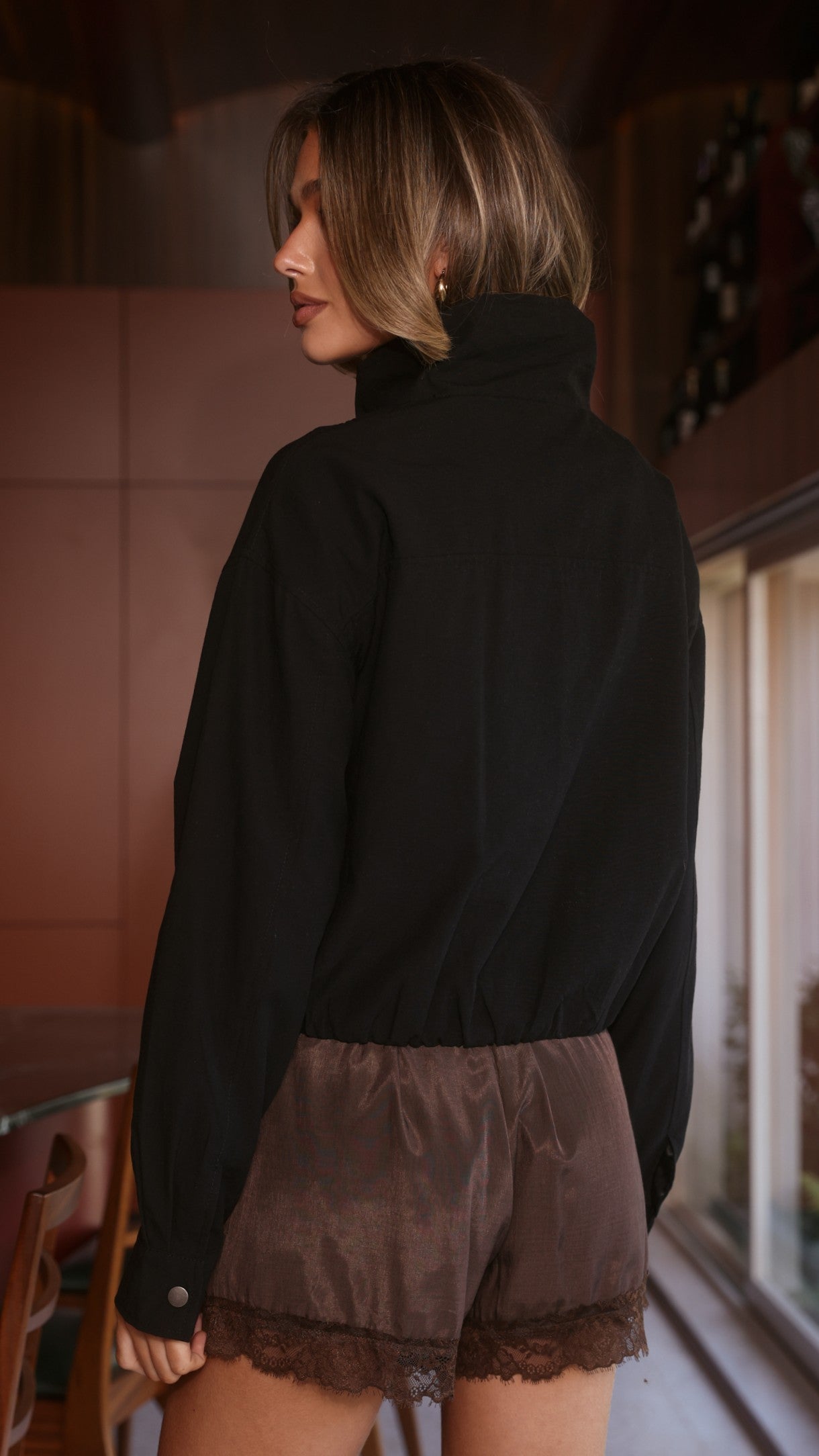 Byron Bomber Jacket - Black - Billy J