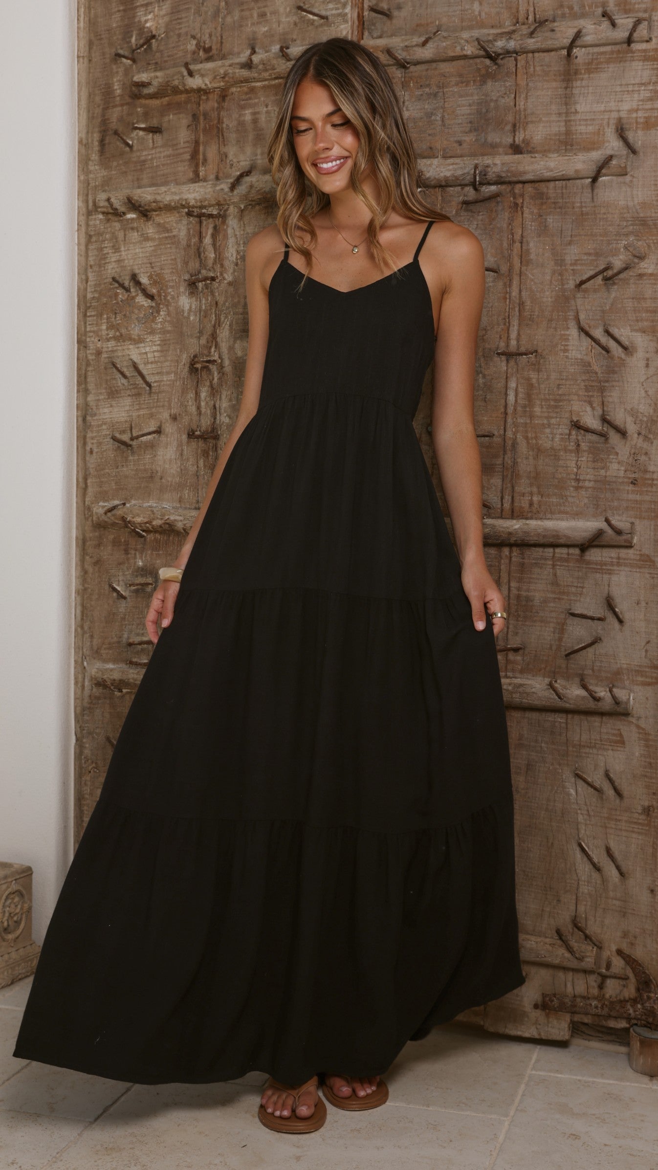 Shelley Maxi Dress - Black - Billy J