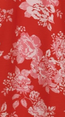 Kori Mini Dress - Red Floral - Billy J