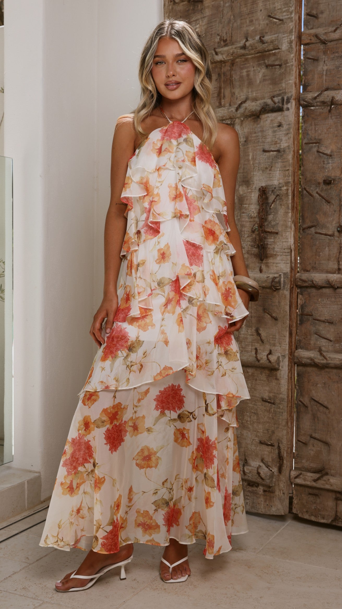 Loana Maxi Dress - Spring Floral - Billy J