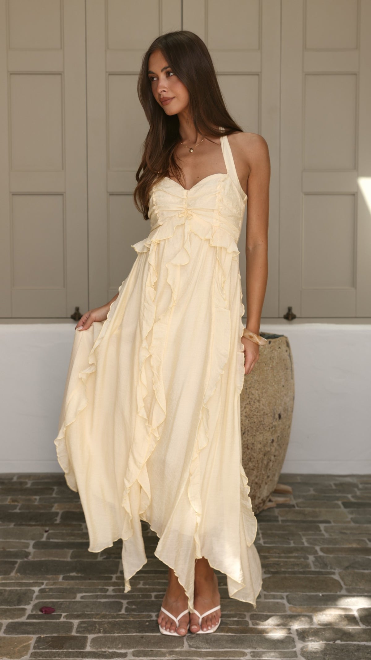Nadine Maxi Dress - Yellow - Billy J