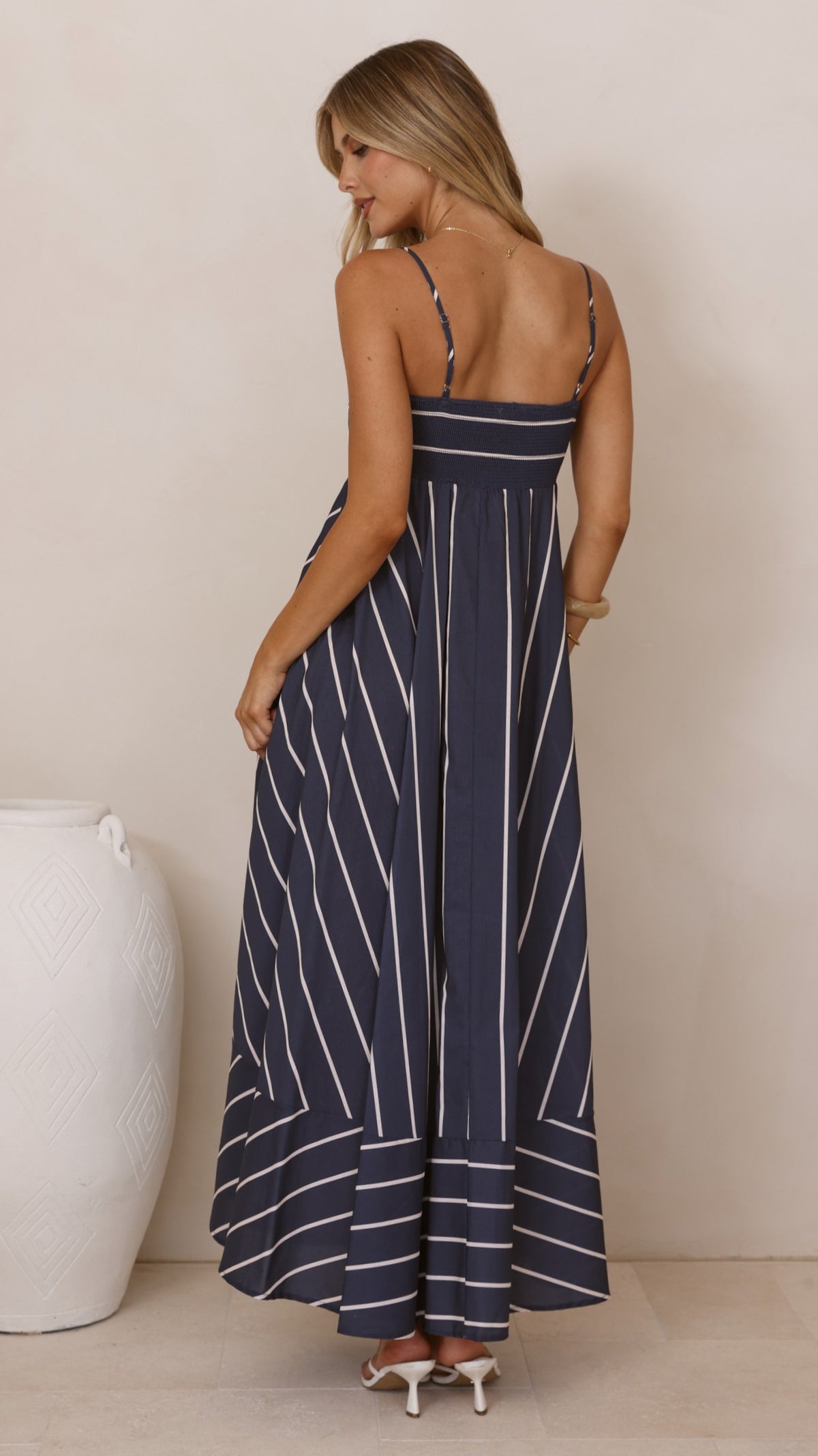Kaethe Maxi Dress - Navy/White Stripe - Buy Women's Dresses - Billy J