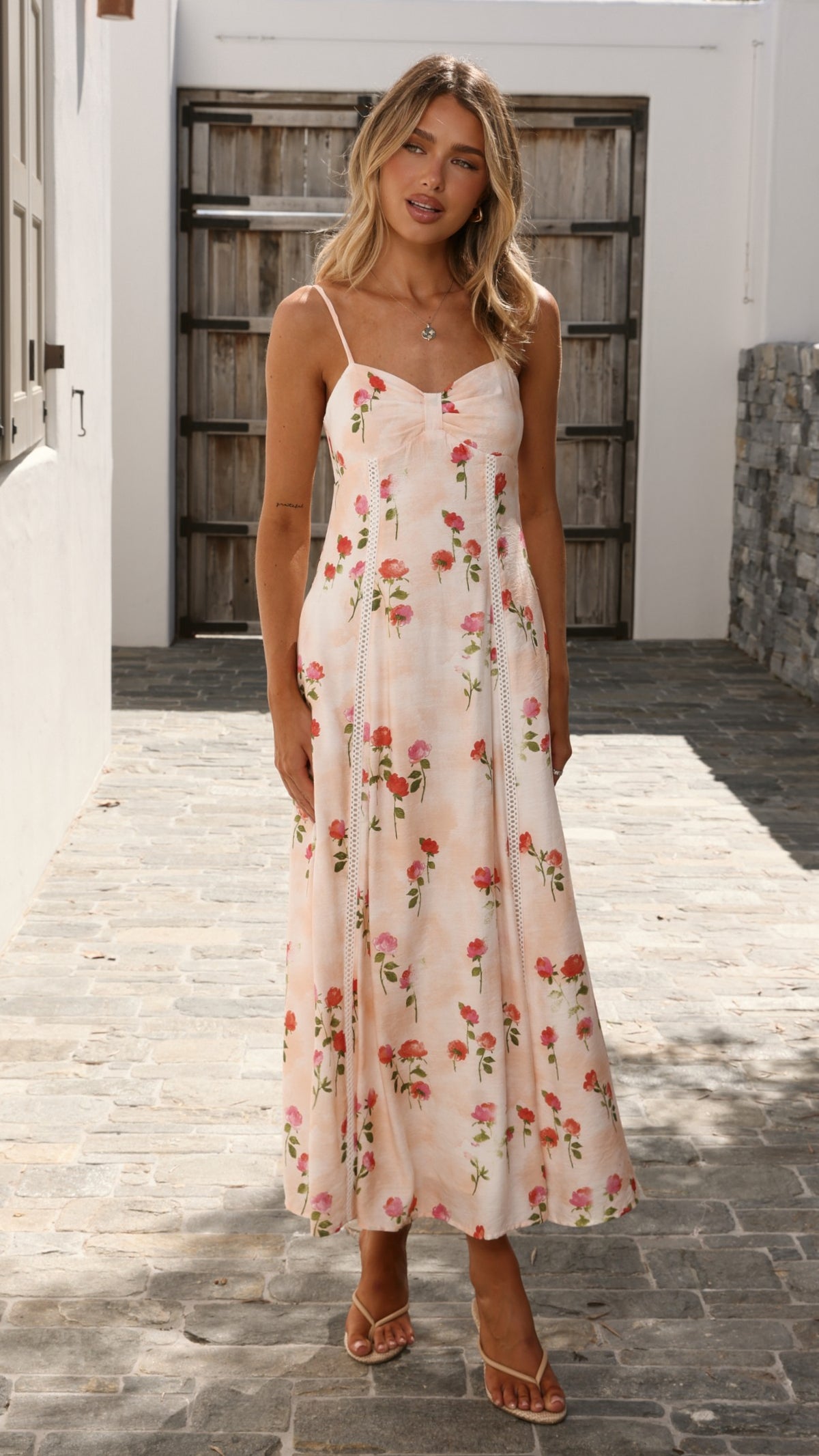 Suri Maxi Dress - Pink Floral - Billy J