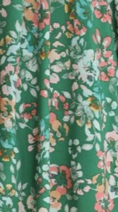 Sahirah Mini Dress - Green Floral - Billy J