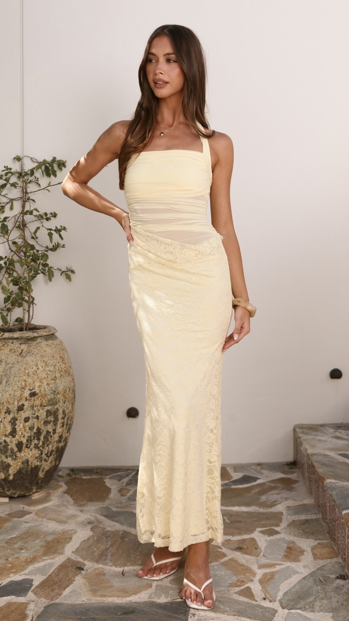 Gabi Maxi Dress - Yellow - Billy J
