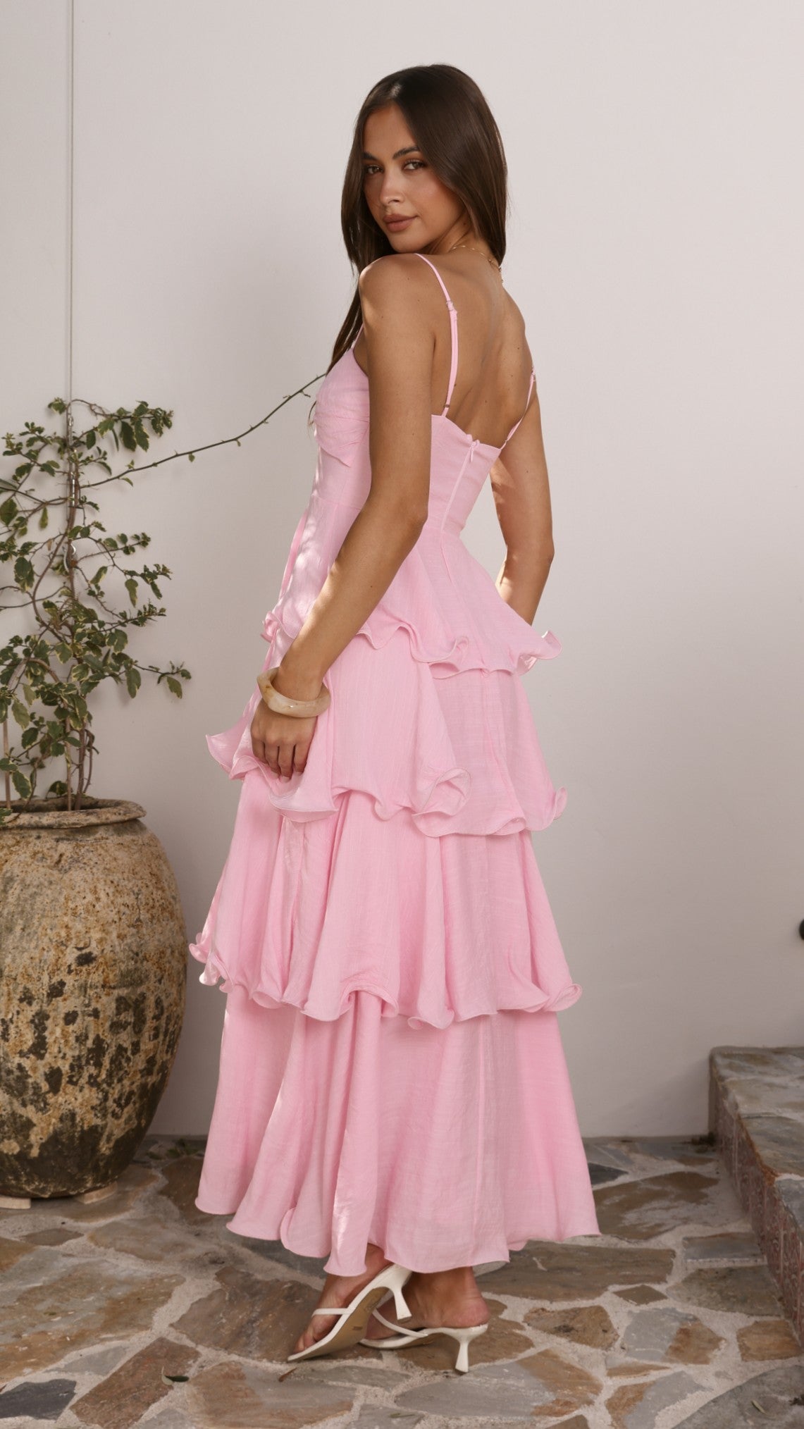 Elysia Maxi Dress - Pink - Billy J
