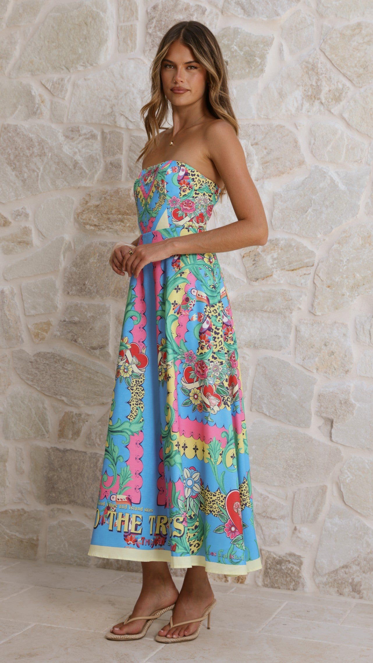 Azure Maxi Dress - Tropical Rio - Billy J