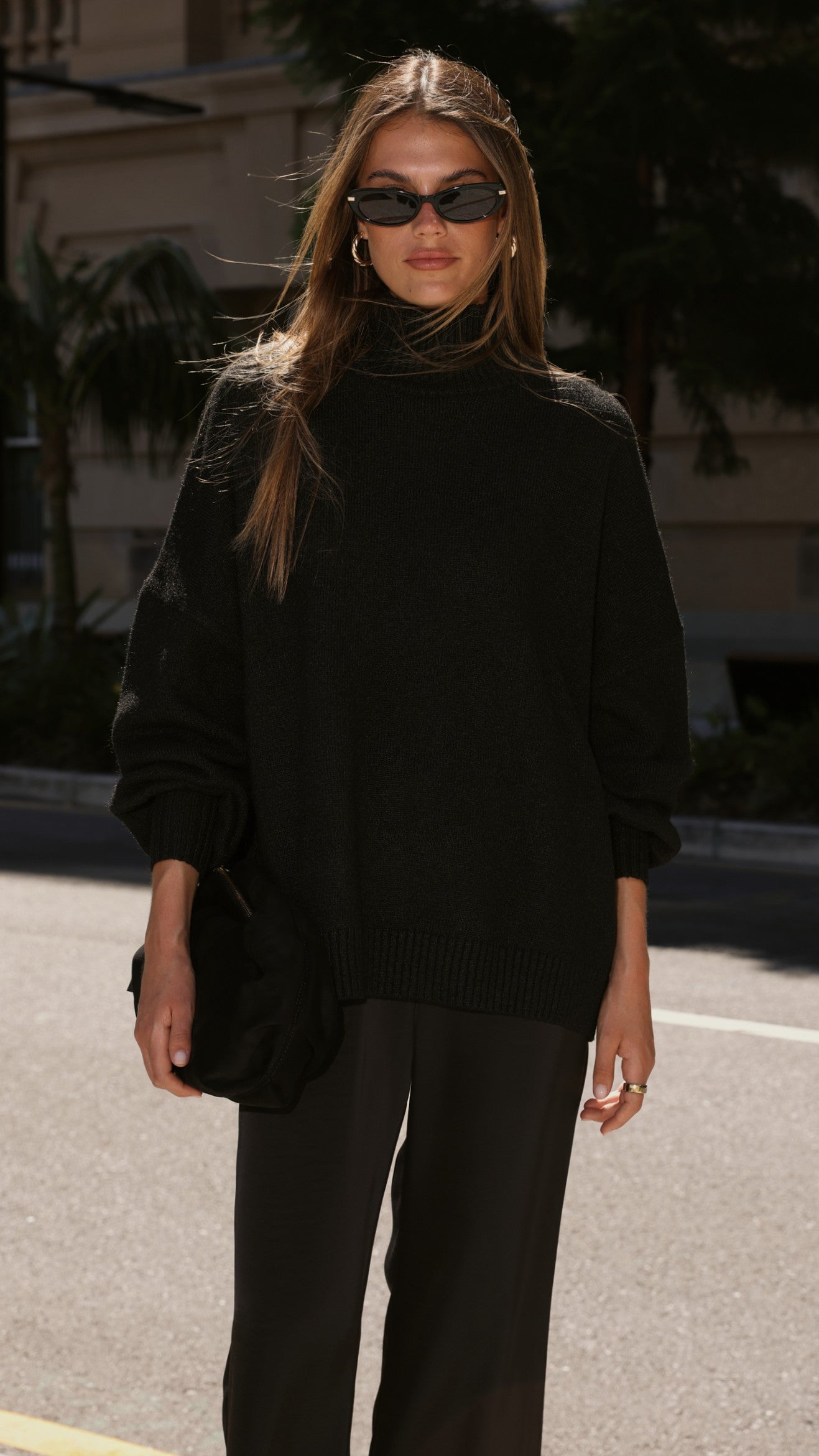 Harita Knitted Sweater - Black - Billy J