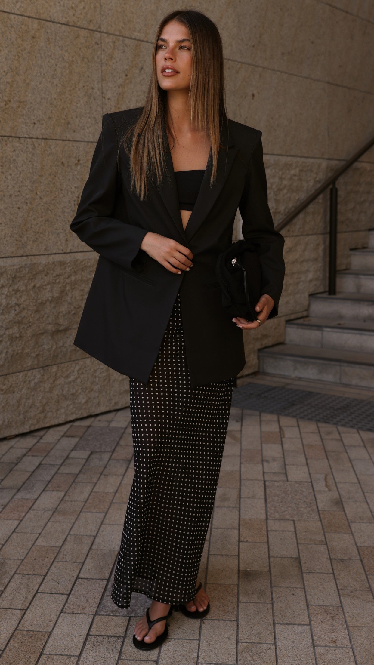Isa Oversized Blazer - Black - Billy J