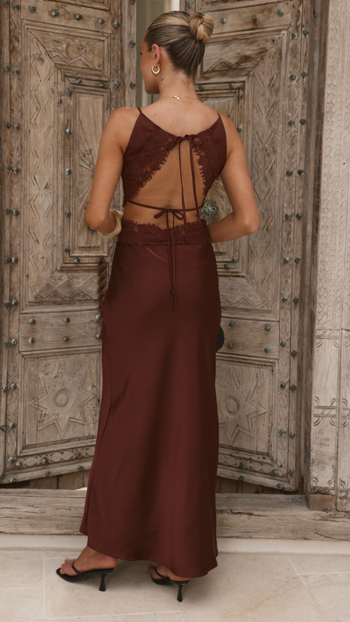 Amy Maxi Dress - Chocolate - Billy J