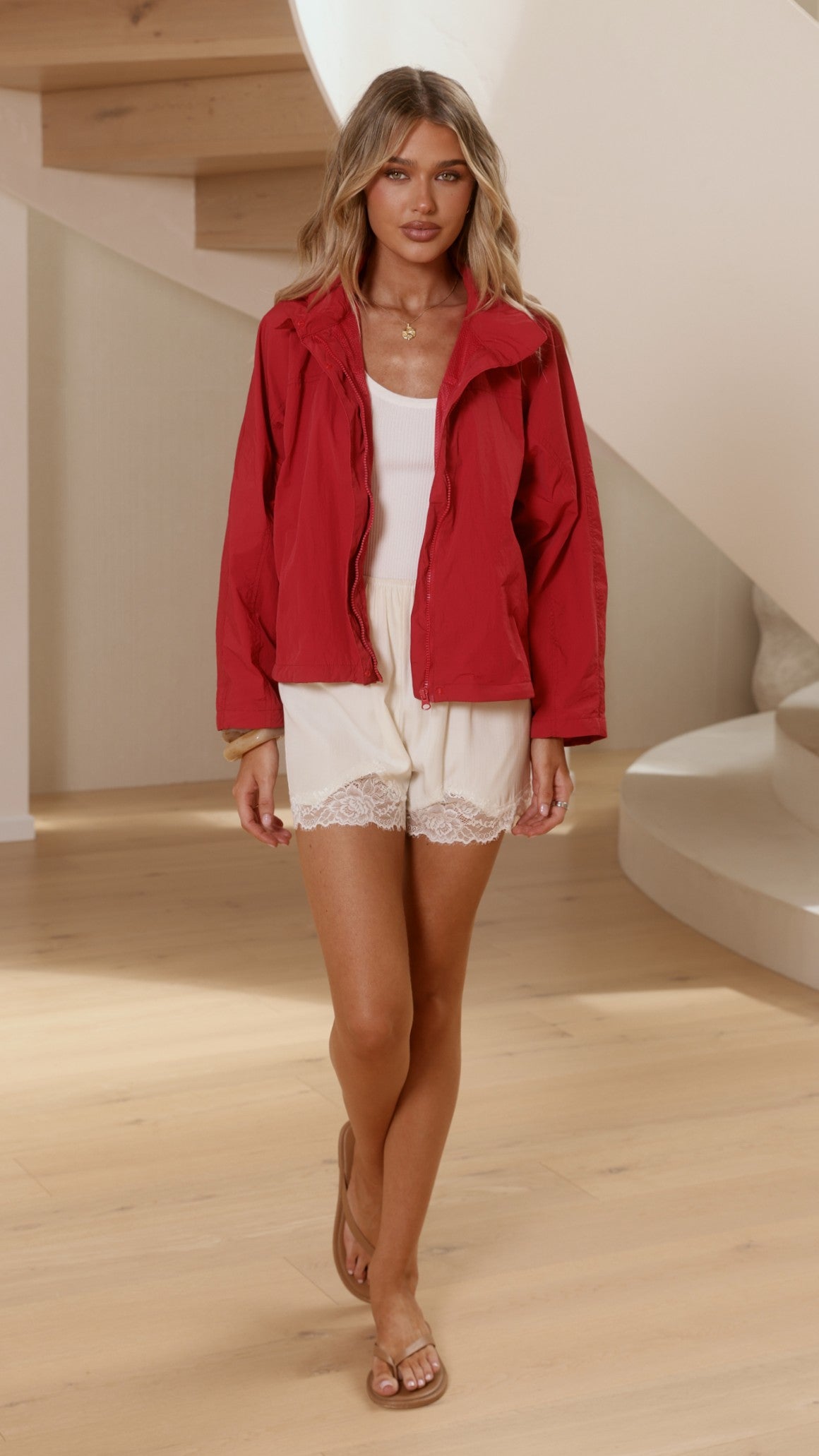 Sari Bomber Jacket - Red - Billy J