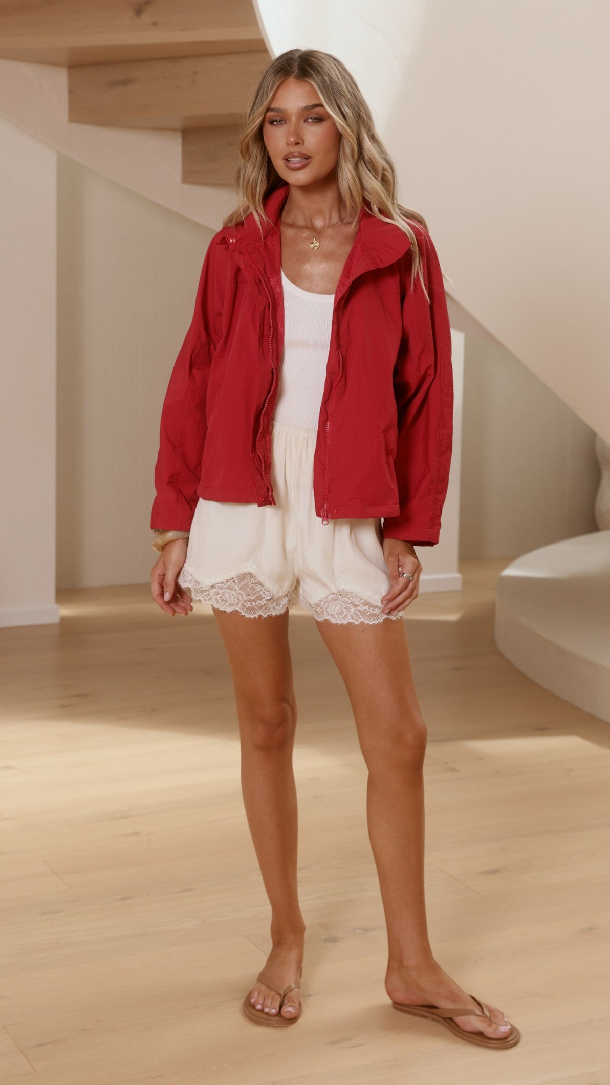 Sari Bomber Jacket - Red - Billy J