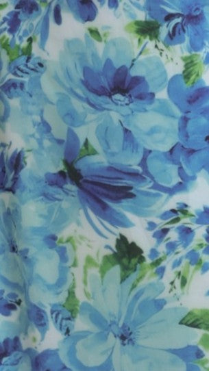 Mariposa Maxi Dress - Blue Floral - Billy J