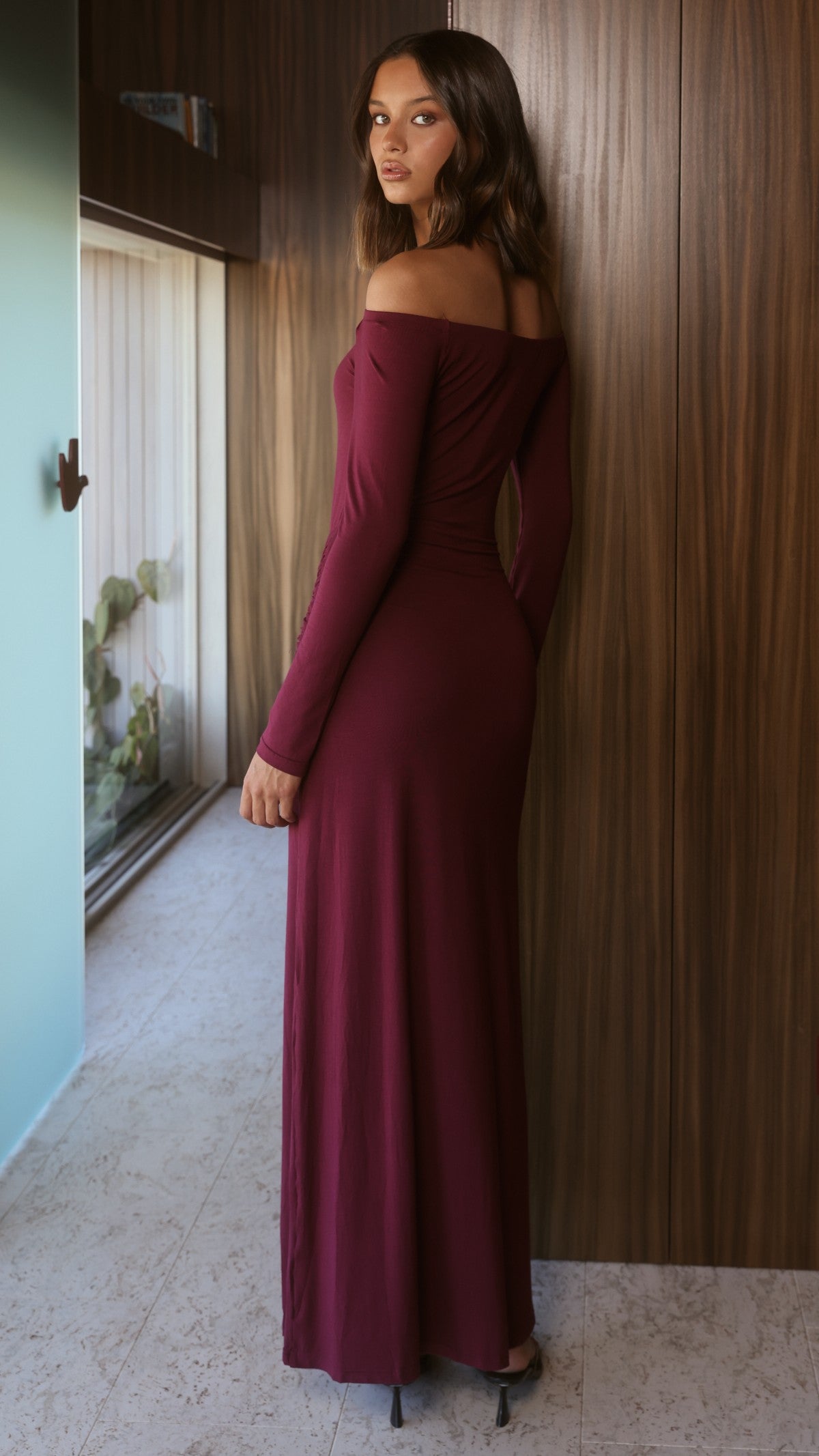Naomi Maxi Dress - Wine - Billy J