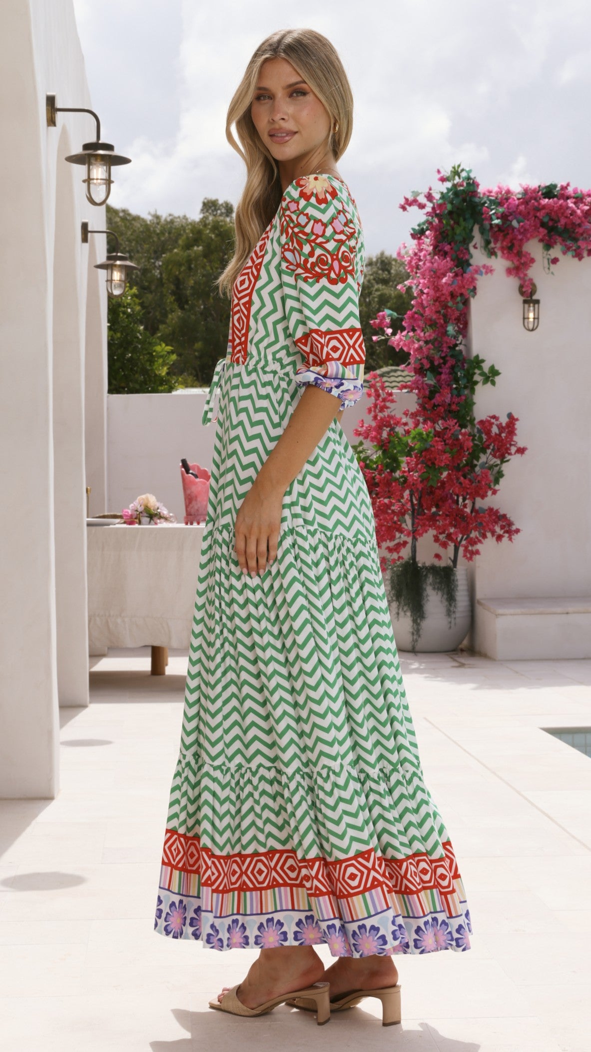 Tessa Maxi Dress - Ziggy Print - Billy J