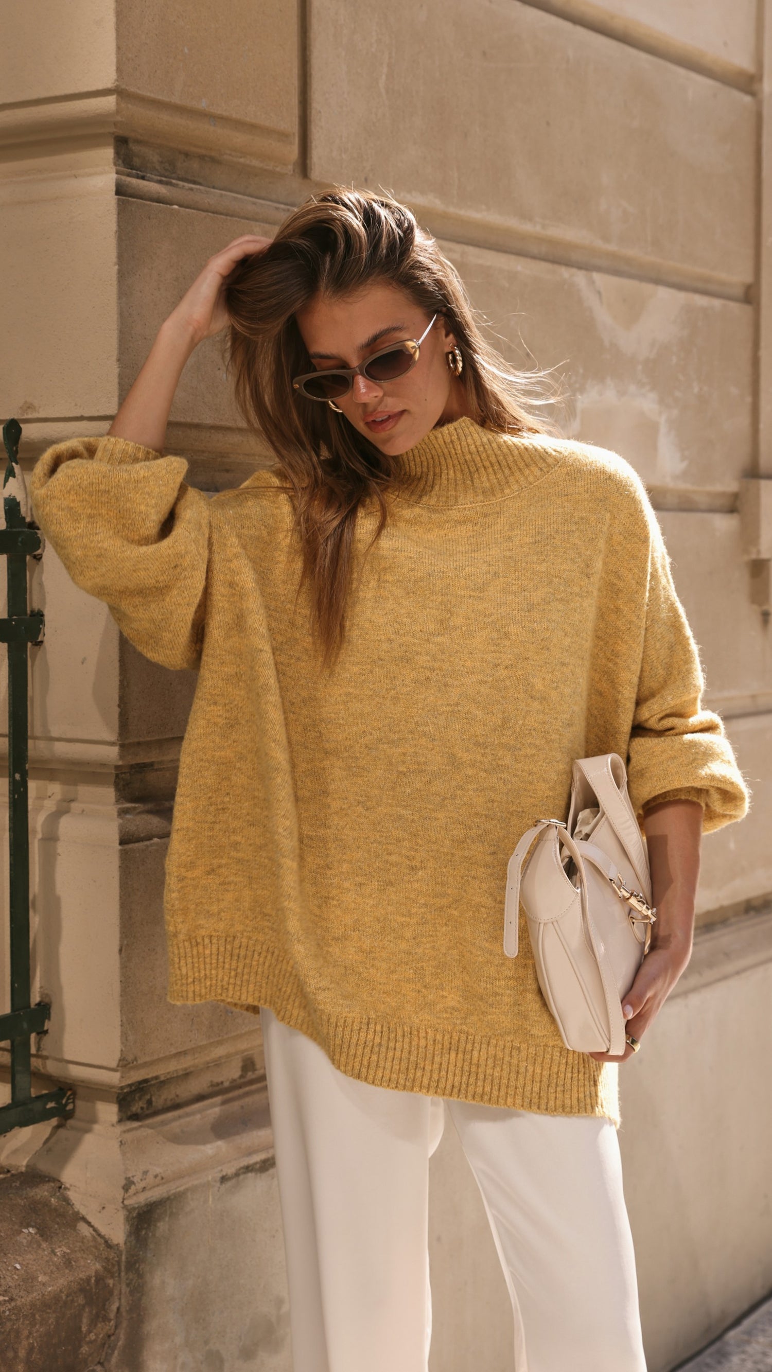 Harita Knitted Sweater - Mustard - Billy J