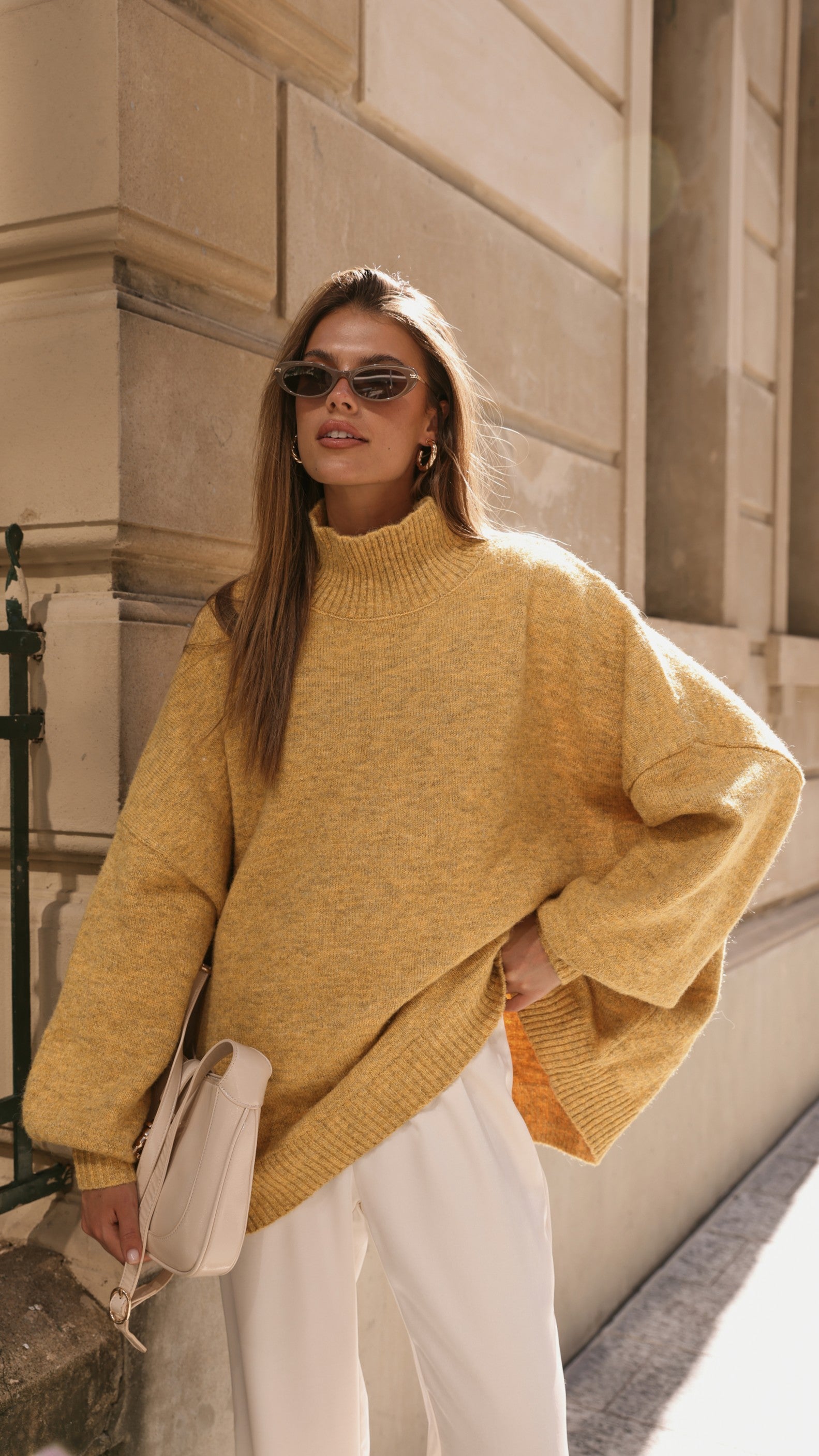 Harita Knitted Sweater - Mustard - Billy J
